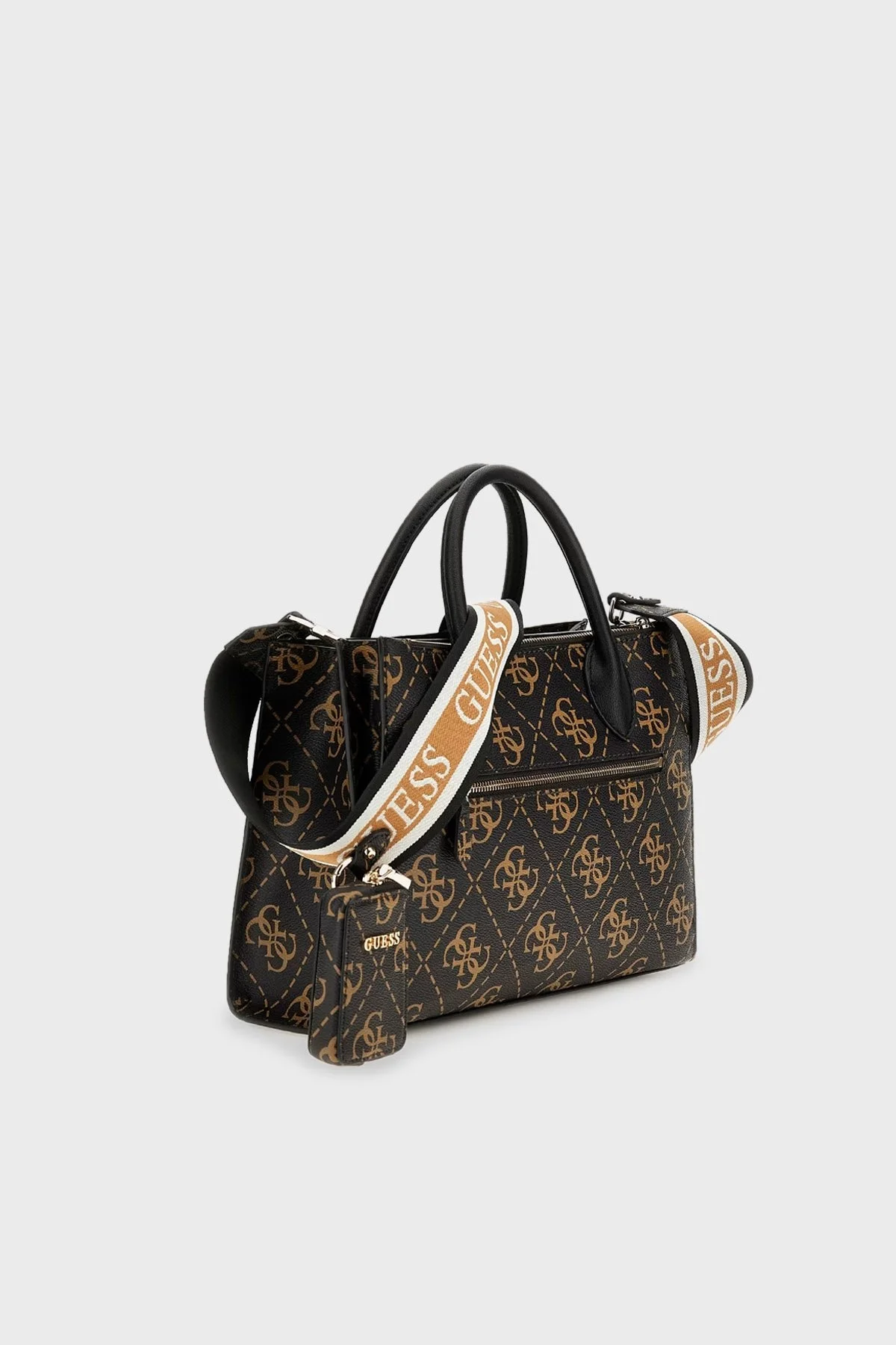 Guess Rea Logolu Çıkarılabilir Omuz Askılı Bayan Çanta HWSG8963060 BNL KAHVE - 2