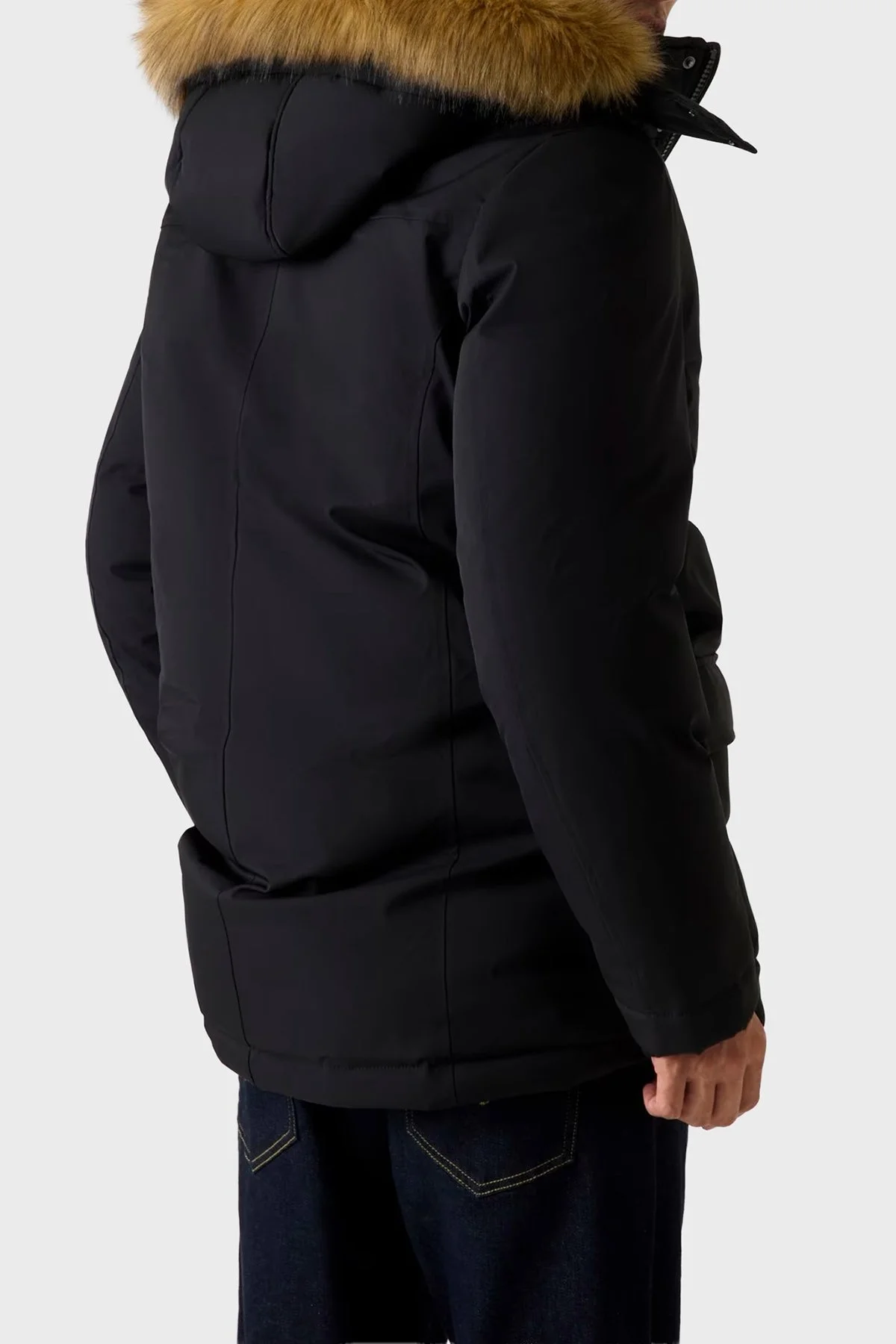 Guess Real Regular Fit Çıkarılabilir Kapüşonlu Su İtici M5BL2GW2712 Erkek Parka M5BL2G W2712 JBLK SİYAH - 3