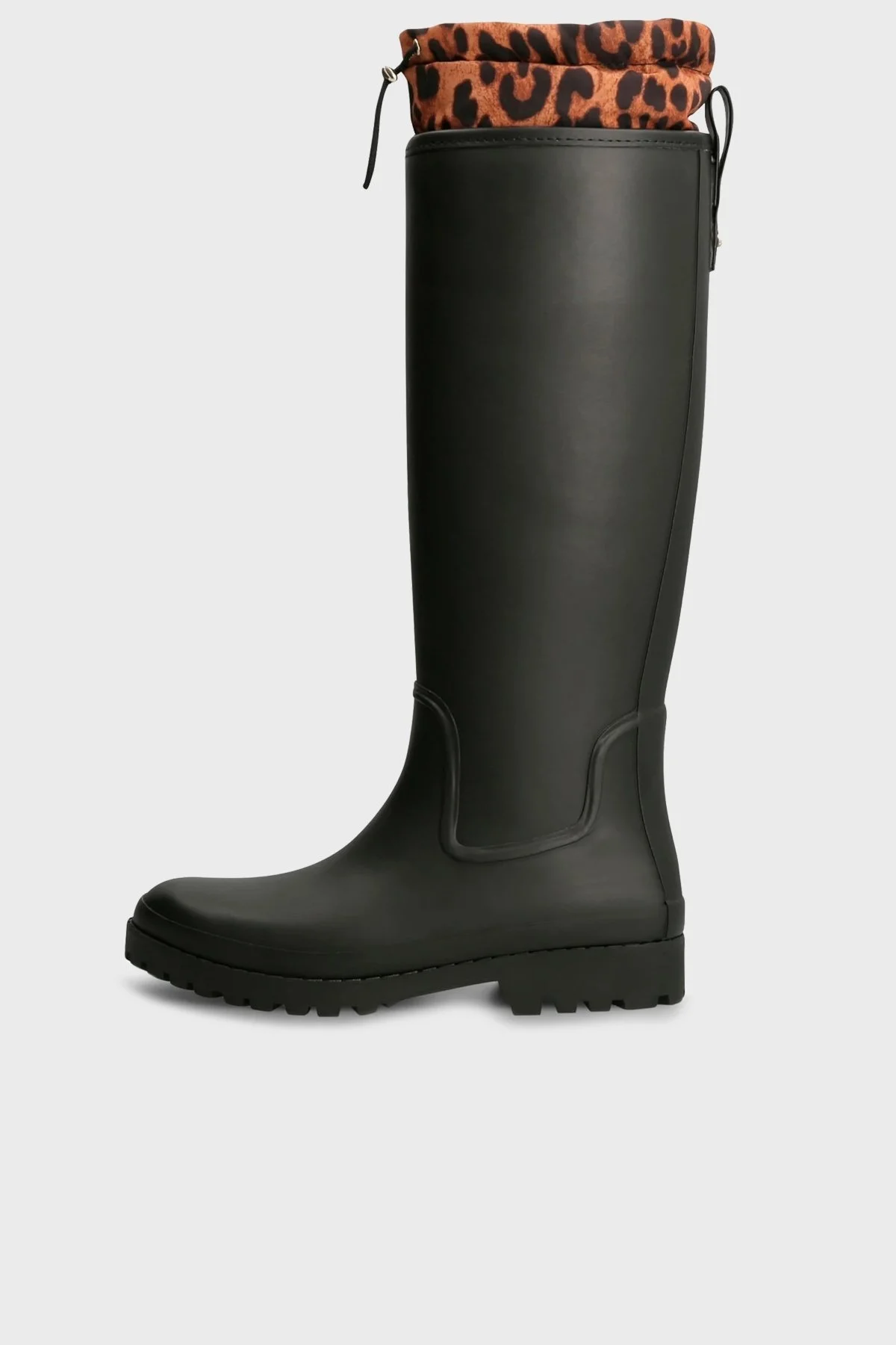 Guess Reisa Büzgülü Leopar Desenli Bayan Çizme FL7REI RUB11 BLACK SİYAH - 2