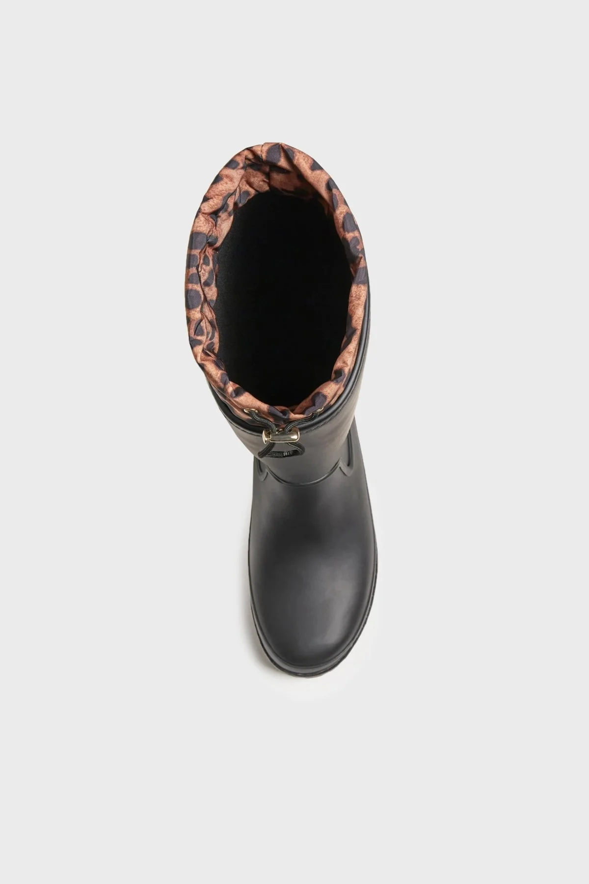 Guess Reisa Büzgülü Leopar Desenli Bayan Çizme FL7REI RUB11 BLACK SİYAH - 5