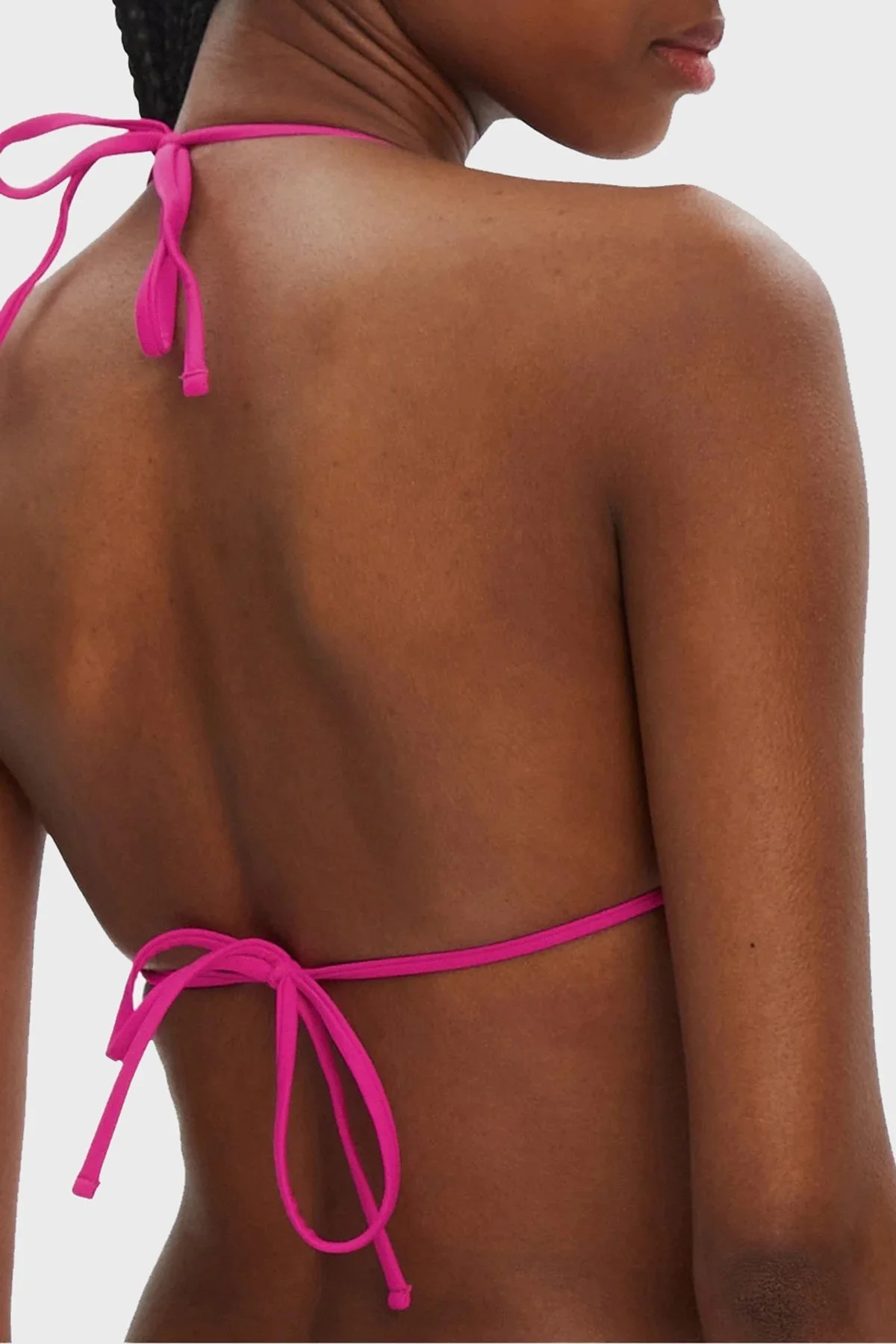 Guess Removable Üçgen Bağlamalı E4GJ00LY00K Bayan Bikini Üstü E4GJ00 LY00K F45D FUŞYA - 7