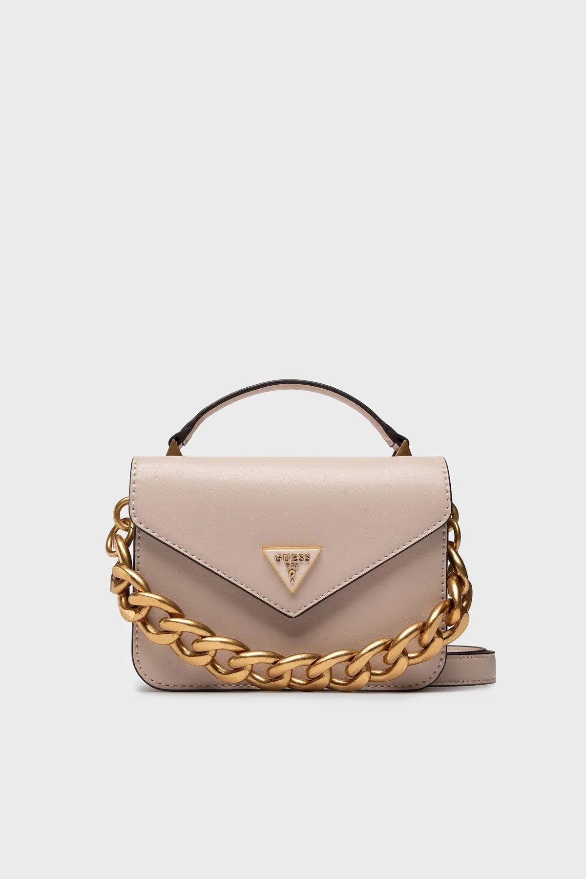 Guess Retour Logolu Çıkarılabilir Omuz Askılı Bayan Çanta HWVB8664780 LGR KREM - 1