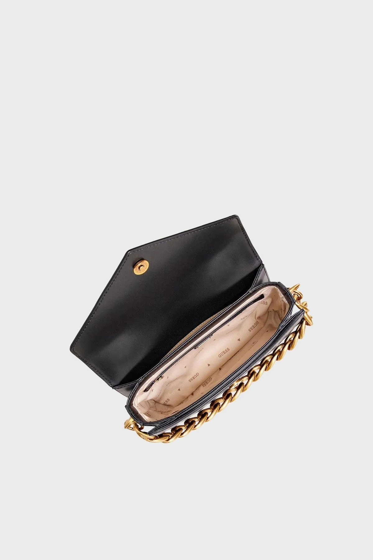 Guess Retour Zincir Detaylı Çıkarılabilir Askılı Bayan Çanta HWVB8664200 BLA SİYAH - 5