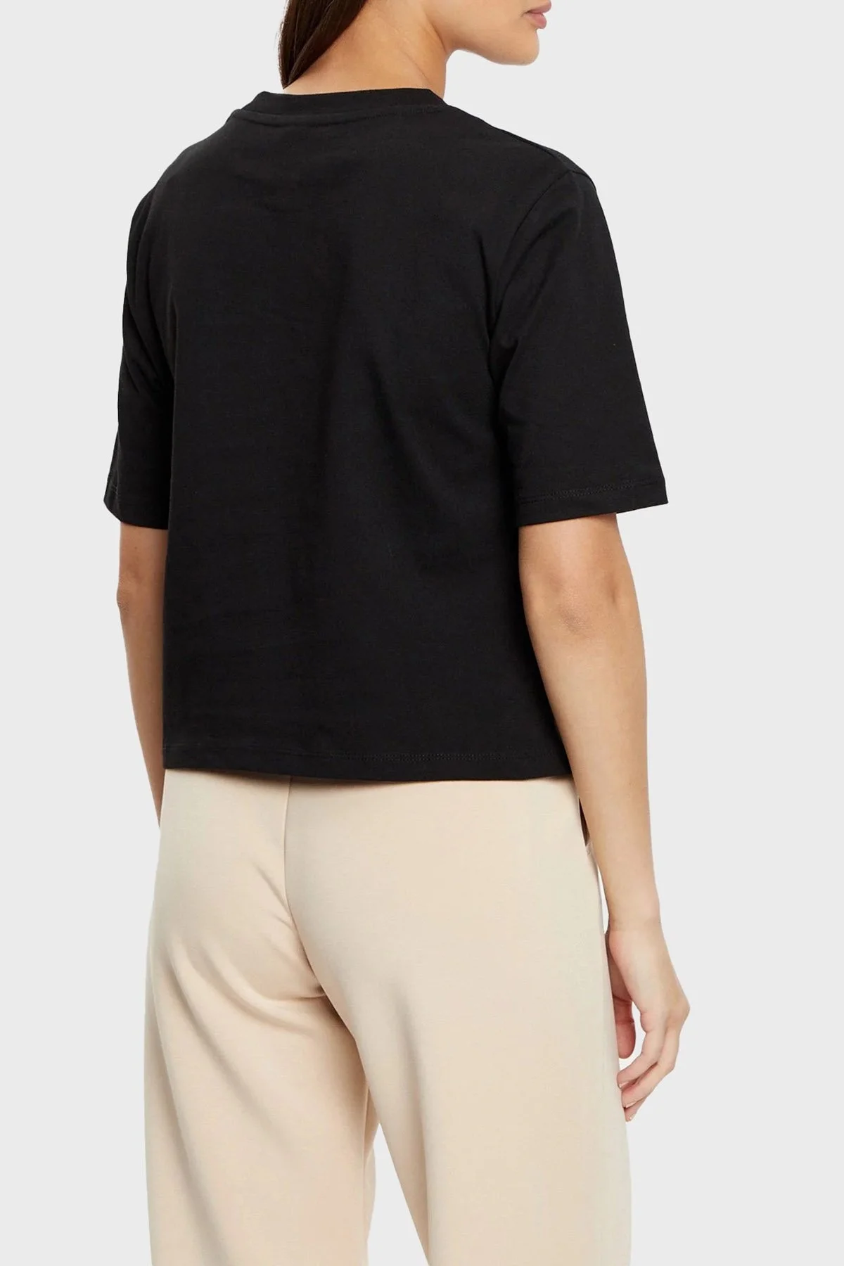 Guess Rhinestones % 100 Pamuk Regular Fit Taşlı Logolu V5RI09I3Z14 Bayan T Shirt V5RI09 I3Z14 JBLK SİYAH - 8