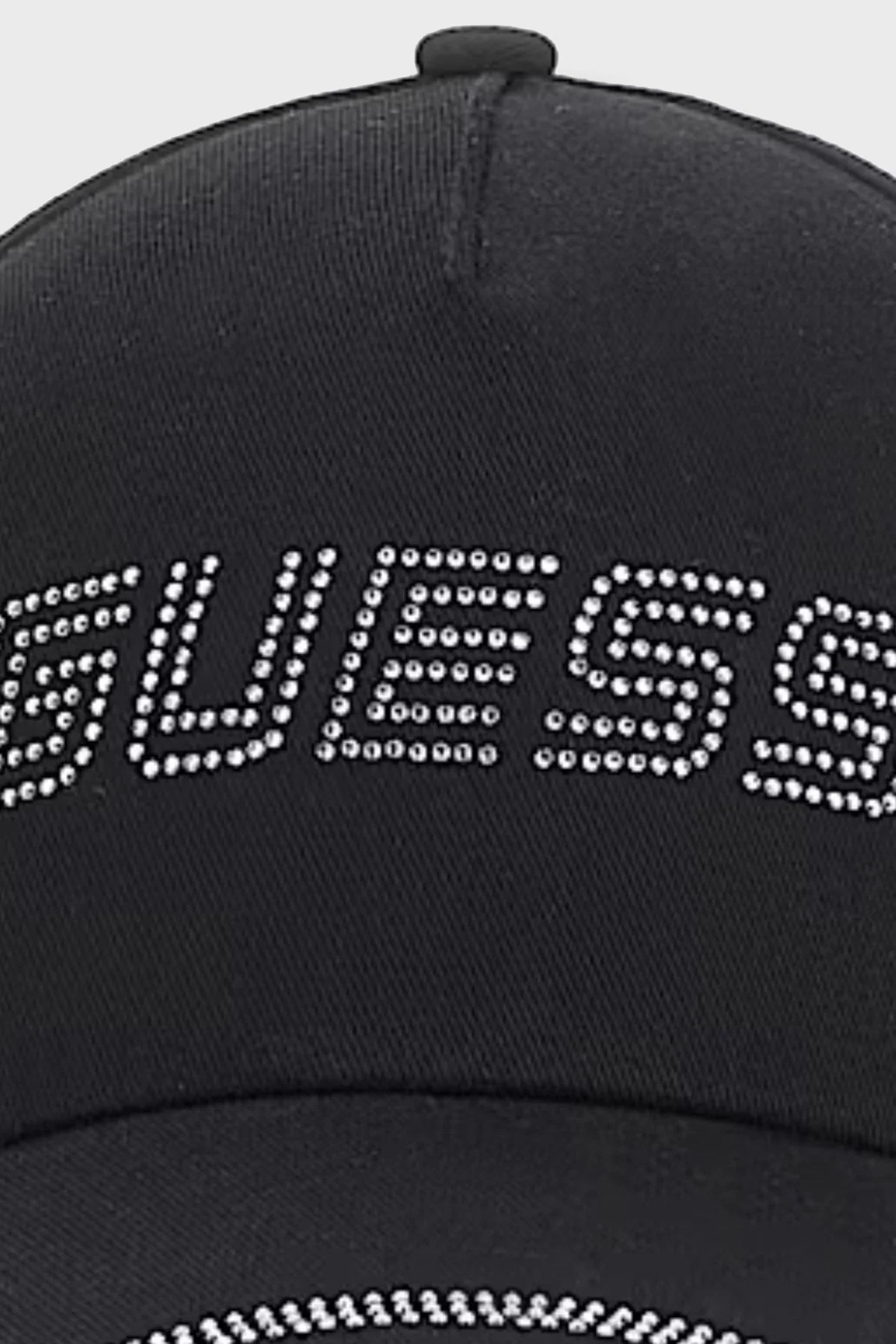 Guess Rhinestones Taşlı Logolu Pamuklu V4GZ00WFKN0 Bayan Şapka V4GZ00 WFKN0 JBLK SİYAH - 3