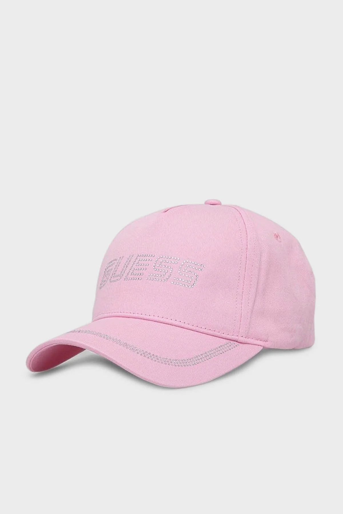 Guess Rhinestones Taşlı Logolu Pamuklu V4GZ00WFKN0 Bayan Şapka V4GZ00 WFKN0 PSPK PEMBE - 1