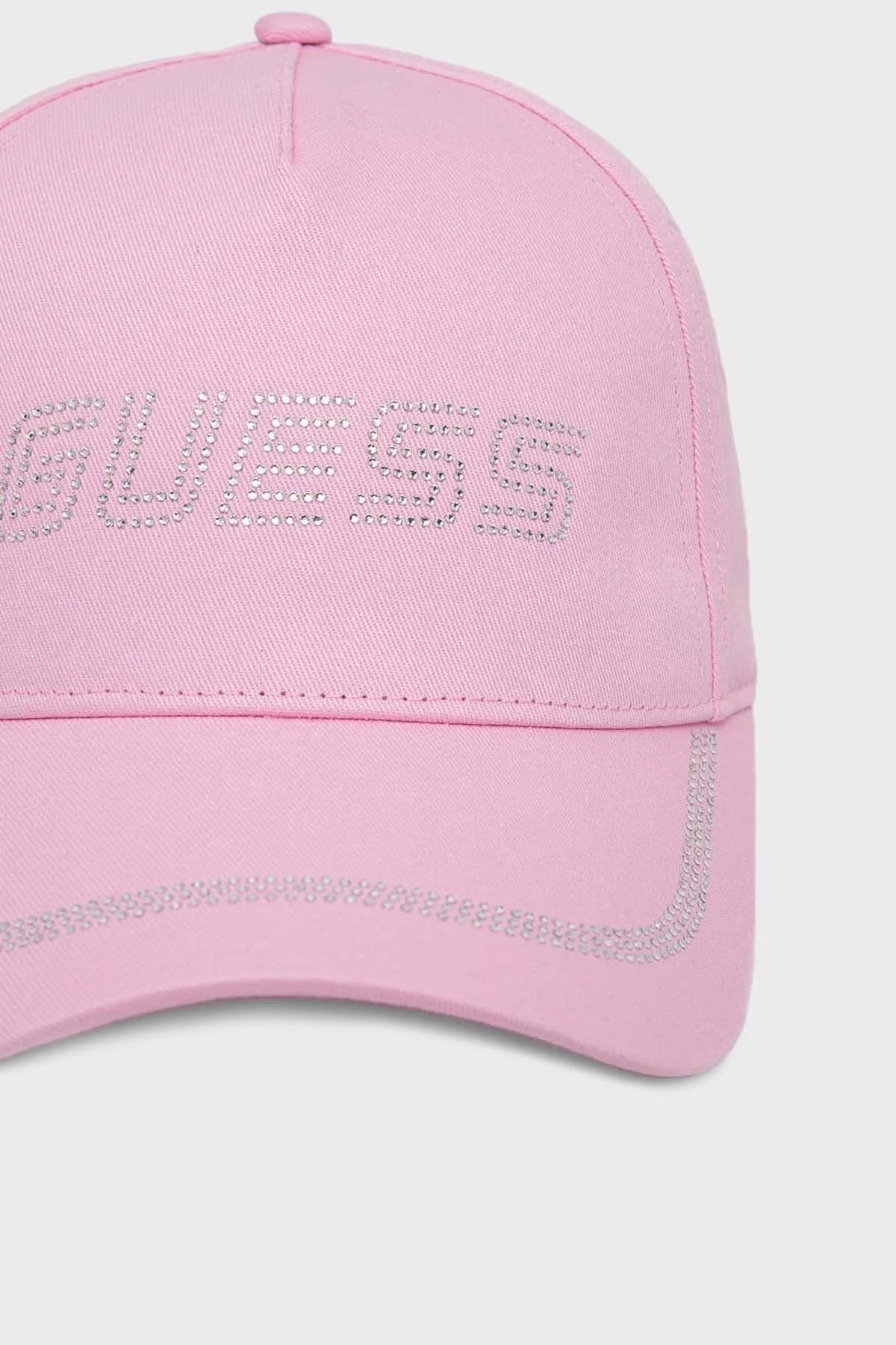 Guess Rhinestones Taşlı Logolu Pamuklu V4GZ00WFKN0 Bayan Şapka V4GZ00 WFKN0 PSPK PEMBE - 3