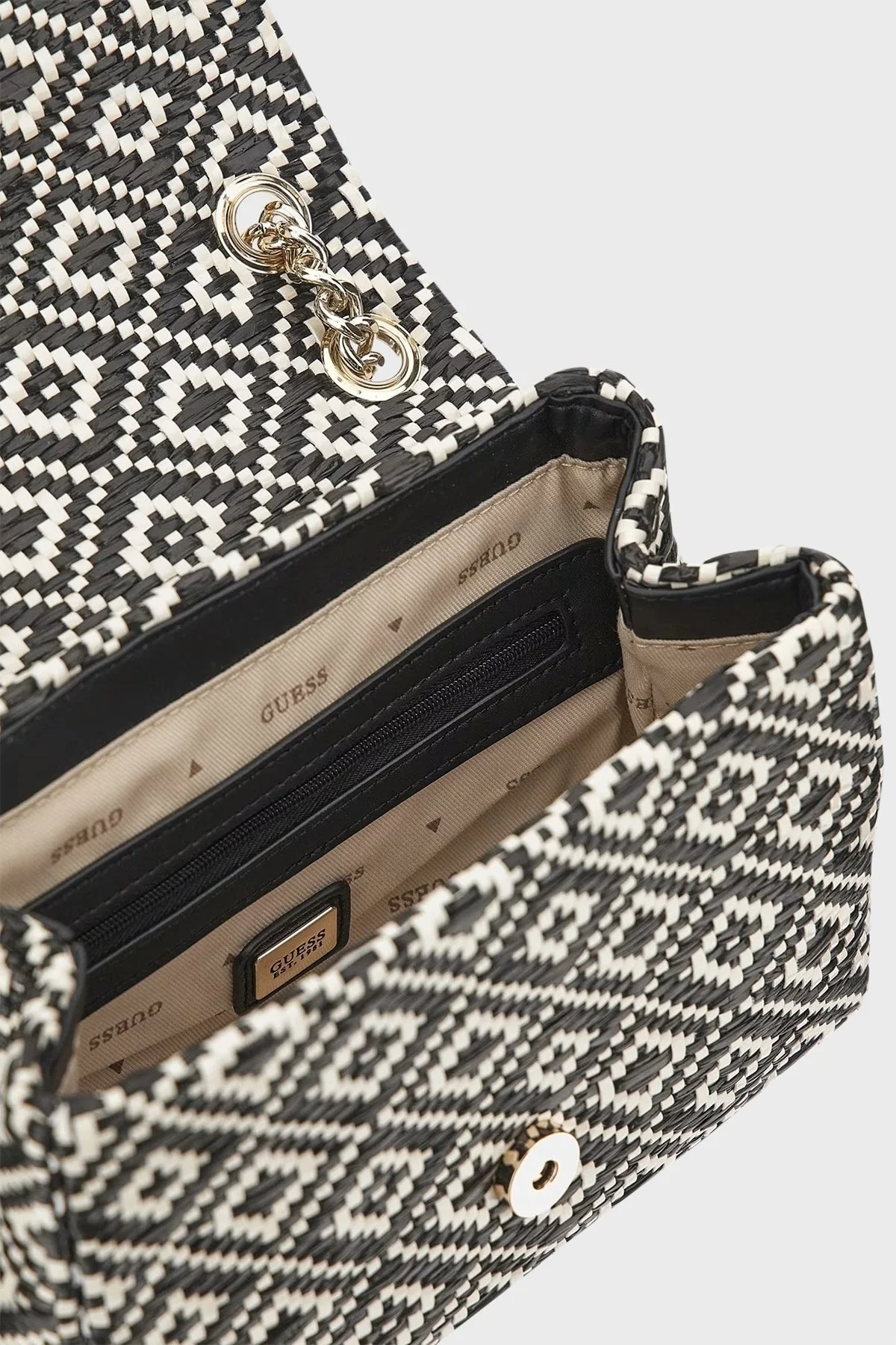 Guess Rianee Logolu Zincir Askılı HWWR9228210 Bayan Çanta HWWR9228210 BLA SİYAH - 3