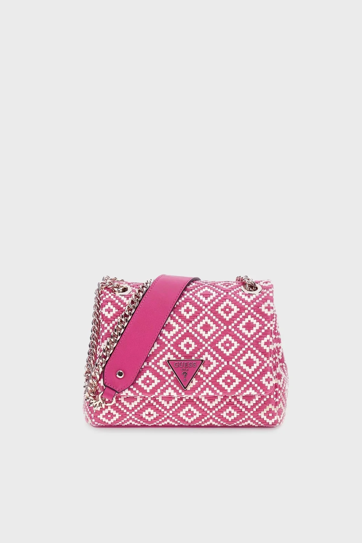 Guess Rianee Logolu Zincir Askılı HWWR9228210 Bayan Çanta HWWR9228210 WAT FUŞYA - 1