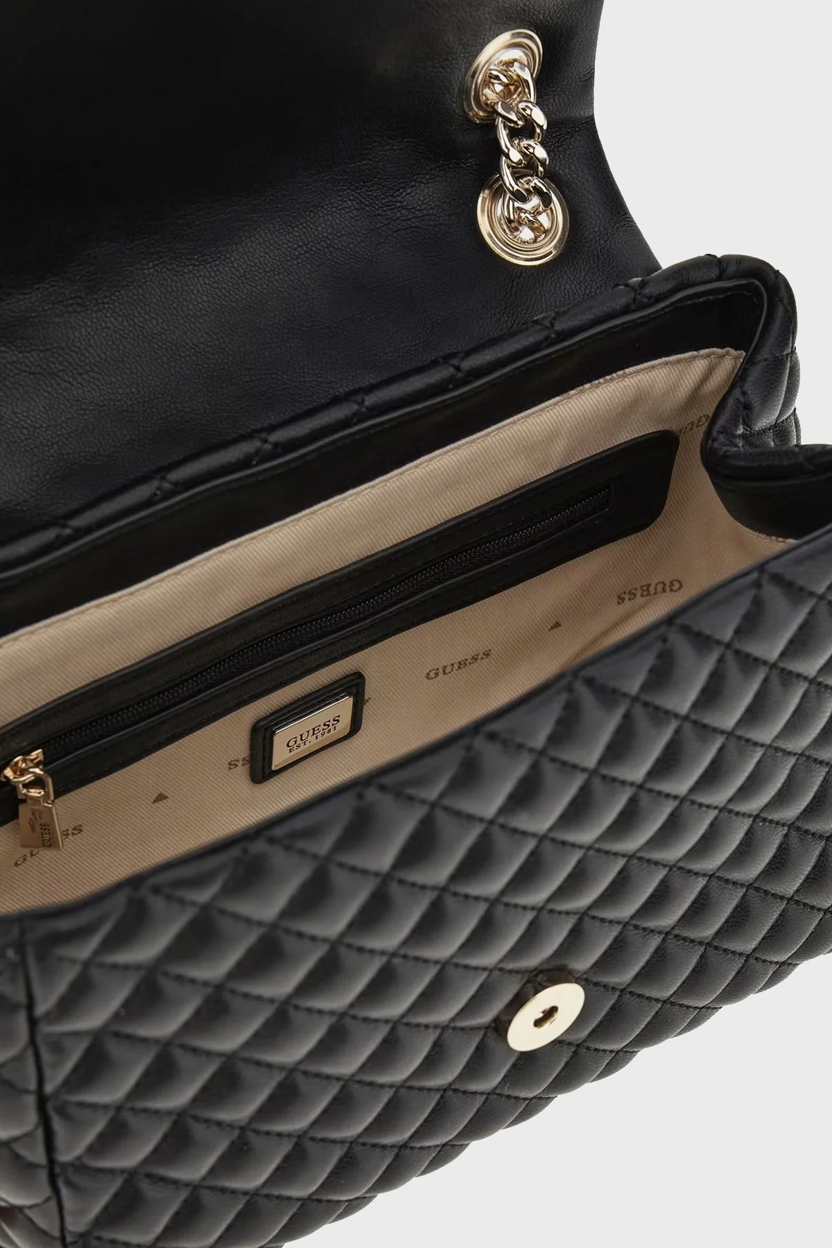Guess Rianee Zincir Askılı HWQG9236210 Bayan Çanta HWQG9236210 BLA SİYAH - 5