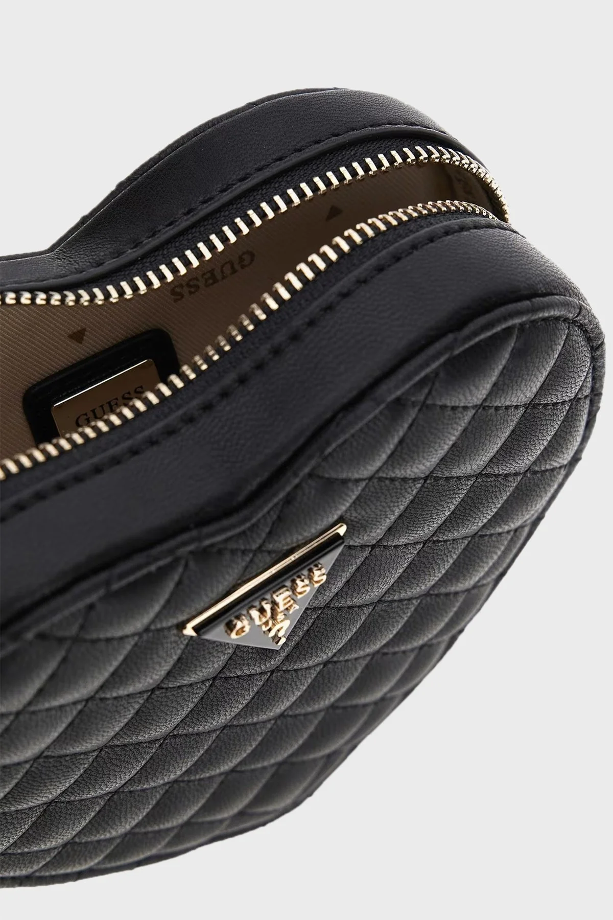 Guess Rianee Zincir Askılı Kalp Desenli HWQG9236770 Bayan Çanta HWQG9236770 BLA SİYAH - 3