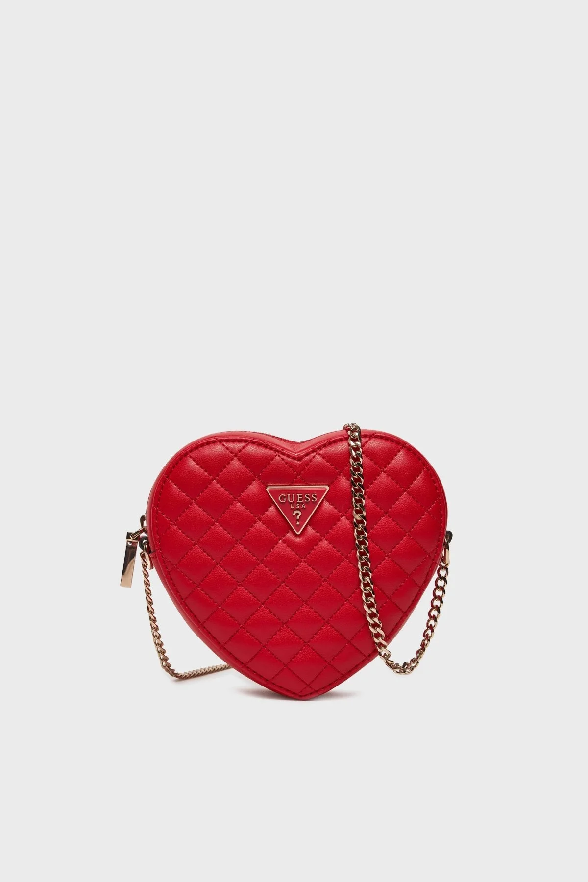 Guess Rianee Zincir Askılı Kalp Desenli HWQG9236770 Bayan Çanta HWQG9236770 RED KIRMIZI - 1