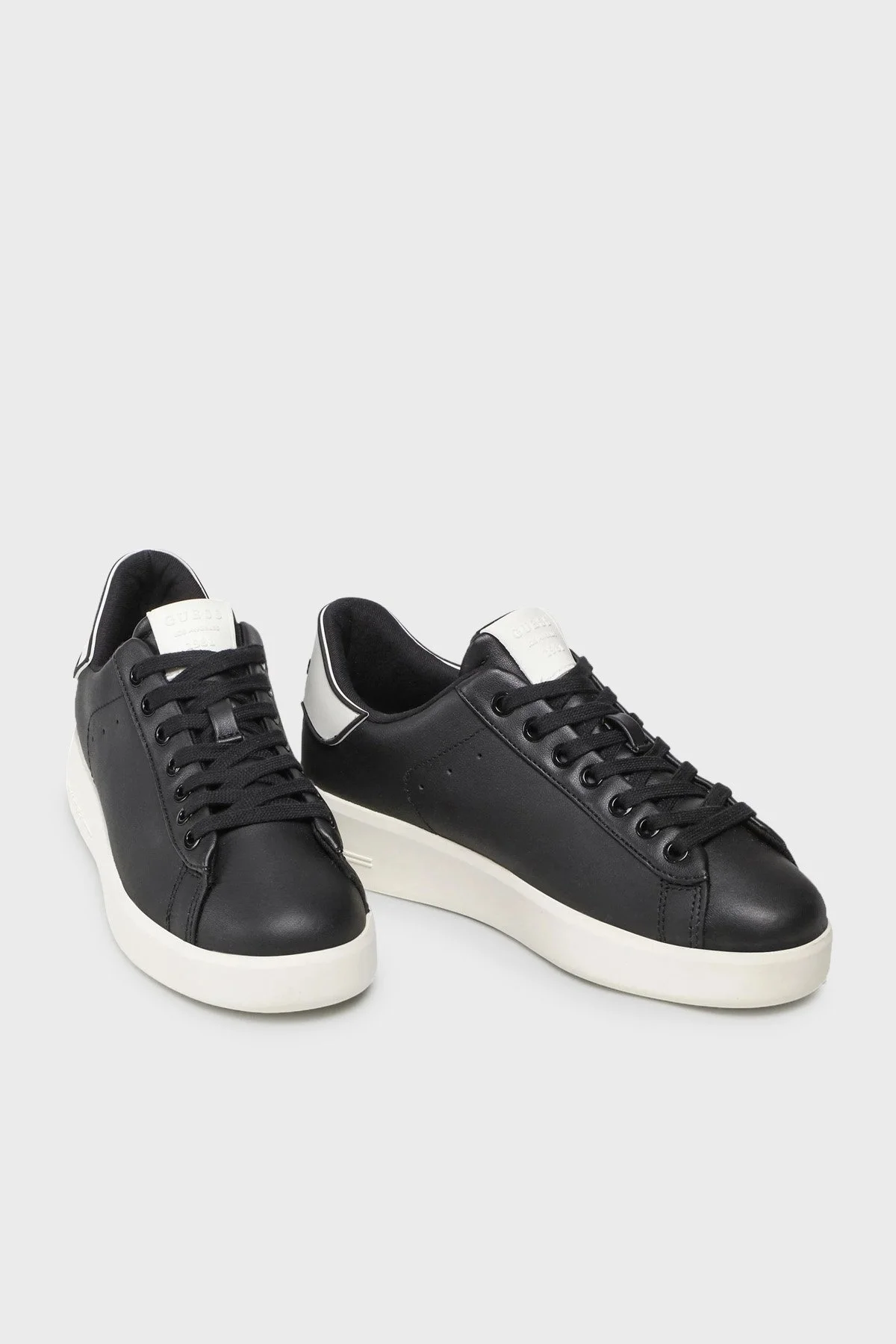Guess Rockies Logolu Deri Sneaker Bayan Ayakkabı FL6RKE LEA12 BLACK SİYAH - 2