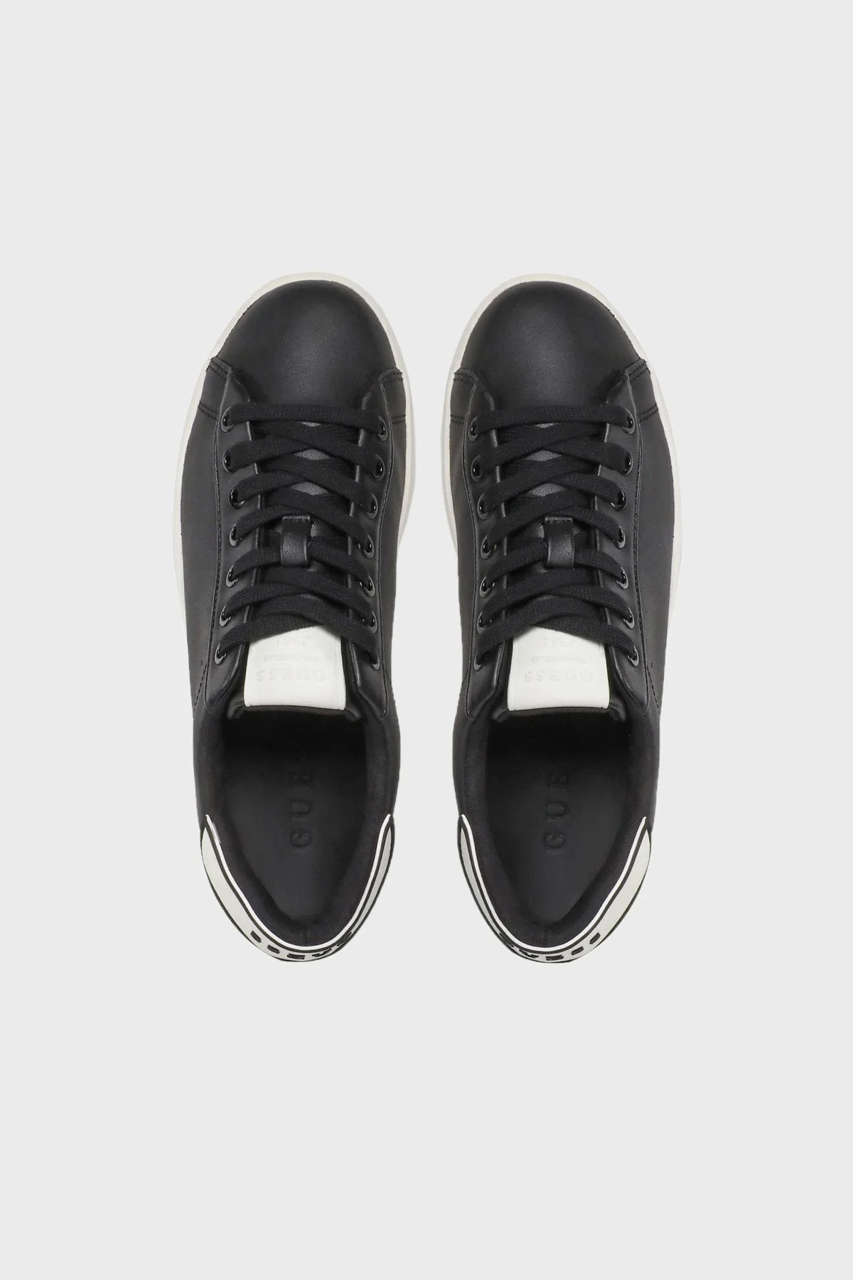 Guess Rockies Logolu Deri Sneaker Bayan Ayakkabı FL6RKE LEA12 BLACK SİYAH - 5