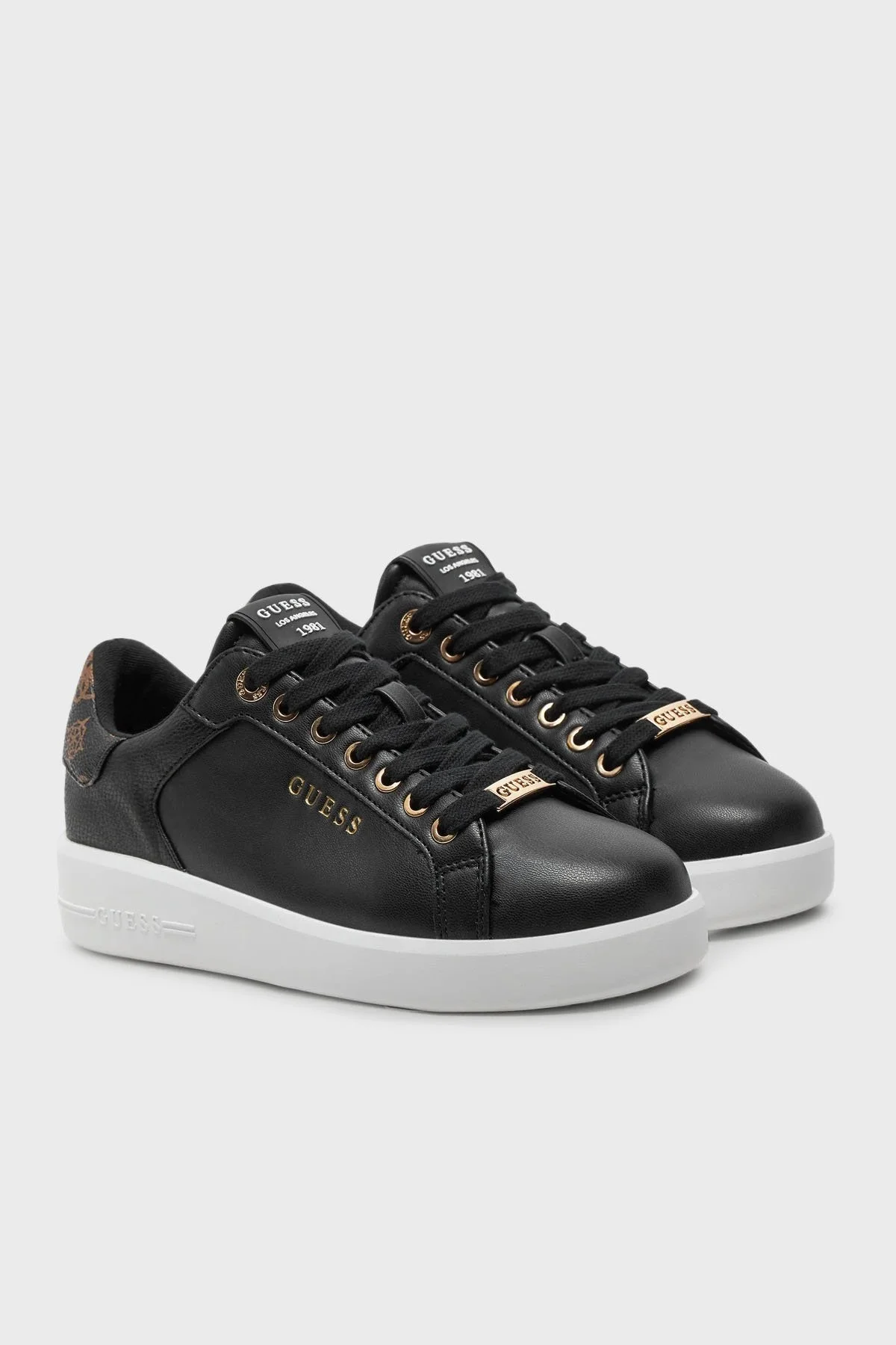 Guess Roki2 Logolu Sneaker FLFRO2FAL12 Bayan Ayakkabı FLFRO2 FAL12 BLACK SİYAH - 2
