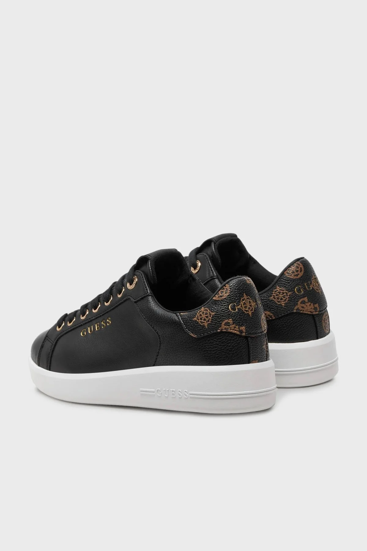 Guess Roki2 Logolu Sneaker FLFRO2FAL12 Bayan Ayakkabı FLFRO2 FAL12 BLACK SİYAH - 3