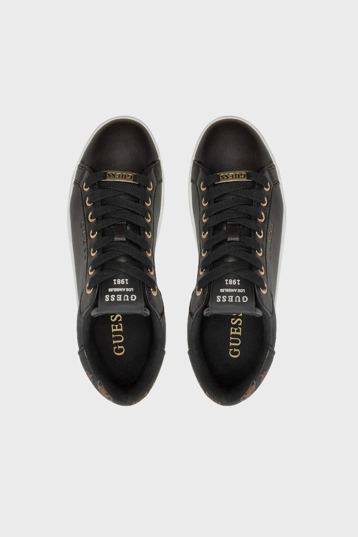 Guess Roki2 Logolu Sneaker FLFRO2FAL12 Bayan Ayakkabı FLFRO2 FAL12 BLACK SİYAH - 4