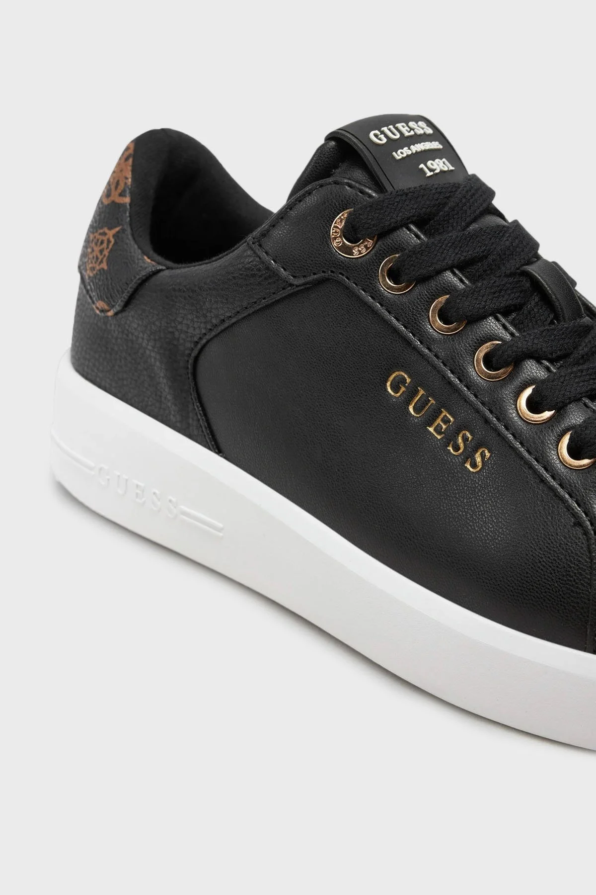 Guess Roki2 Logolu Sneaker FLFRO2FAL12 Bayan Ayakkabı FLFRO2 FAL12 BLACK SİYAH - 6