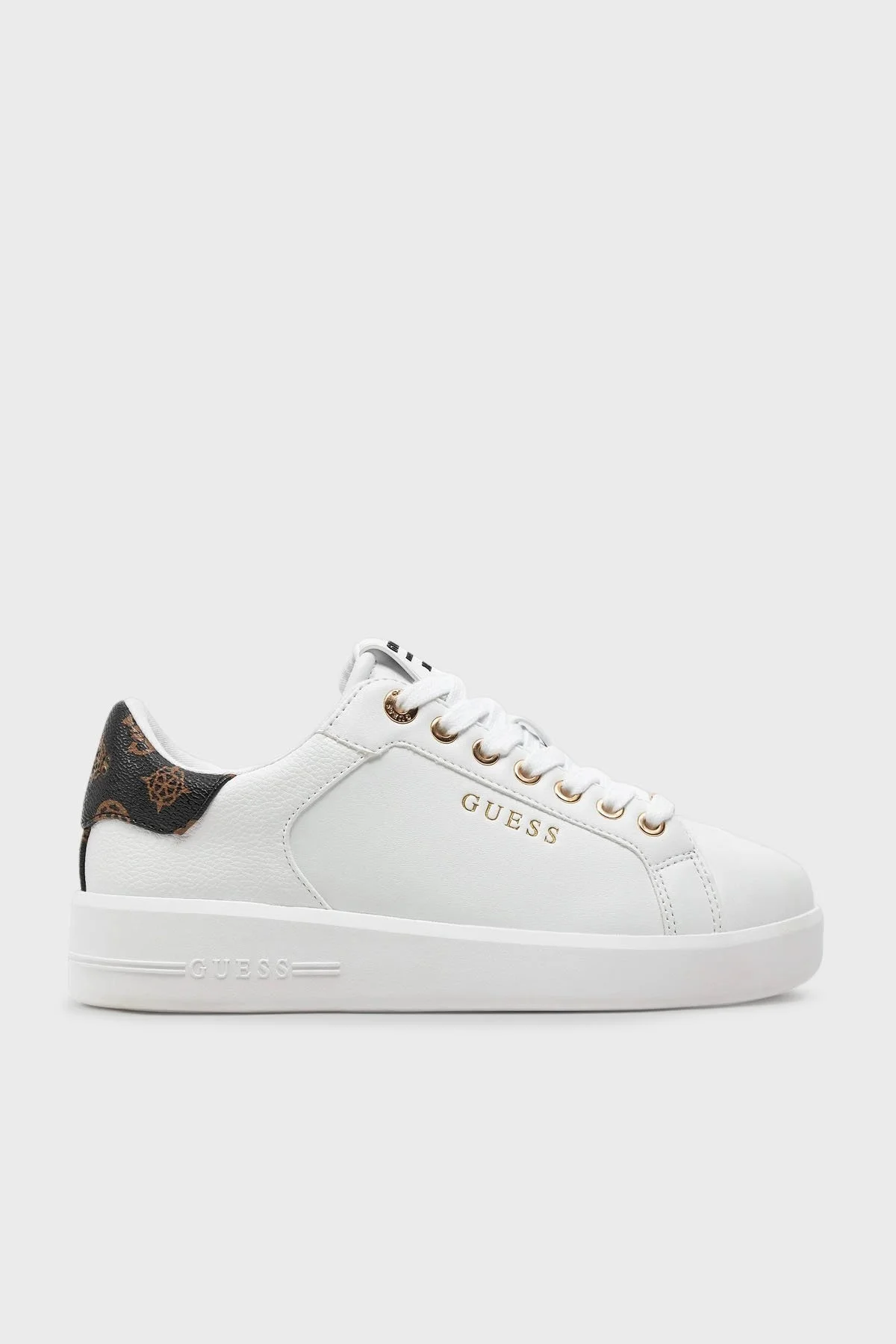 Guess Roki2 Logolu Sneaker FLFRO2FAL12 Bayan Ayakkabı FLFRO2 FAL12 WHITE BEYAZ - 1