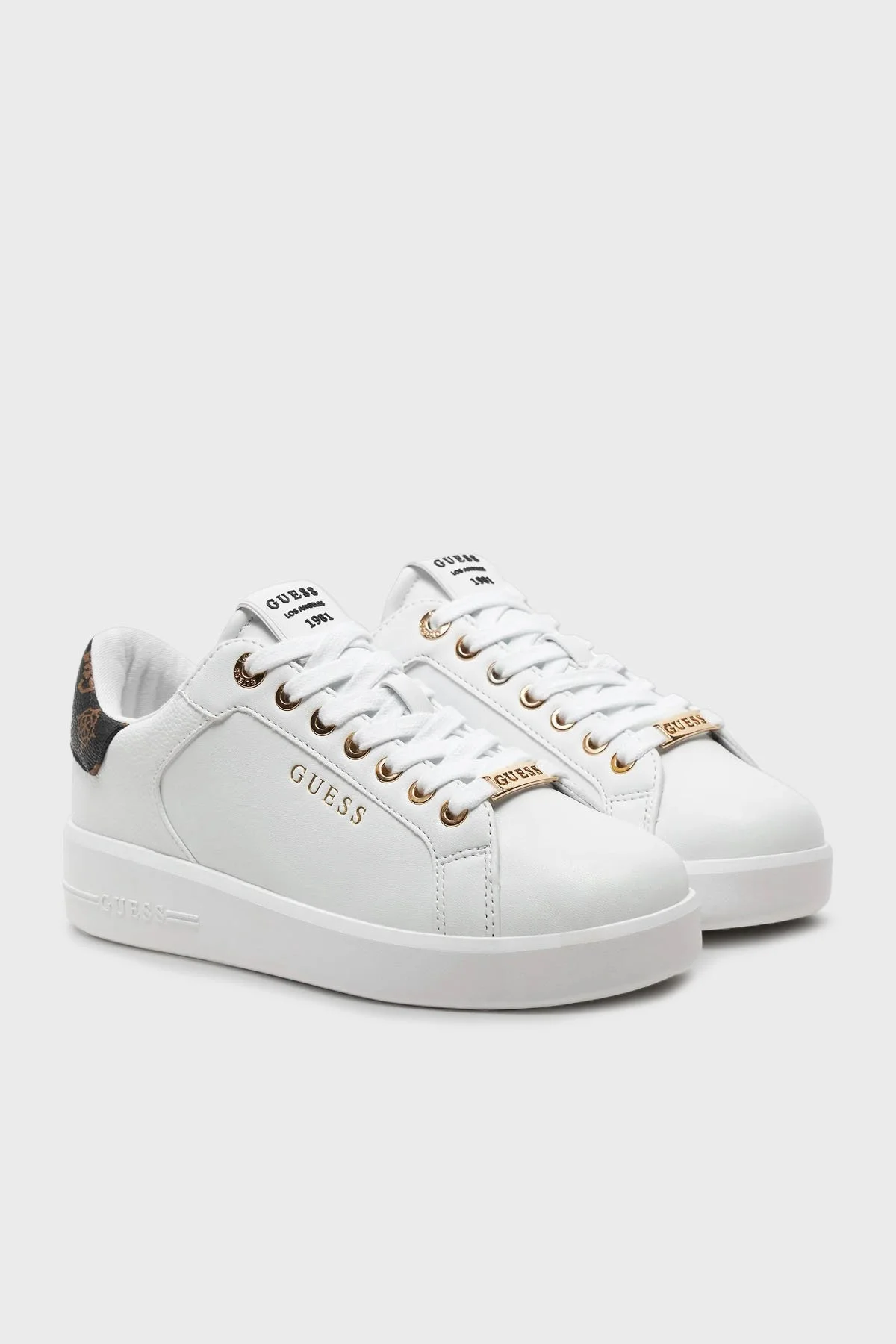 Guess Roki2 Logolu Sneaker FLFRO2FAL12 Bayan Ayakkabı FLFRO2 FAL12 WHITE BEYAZ - 2