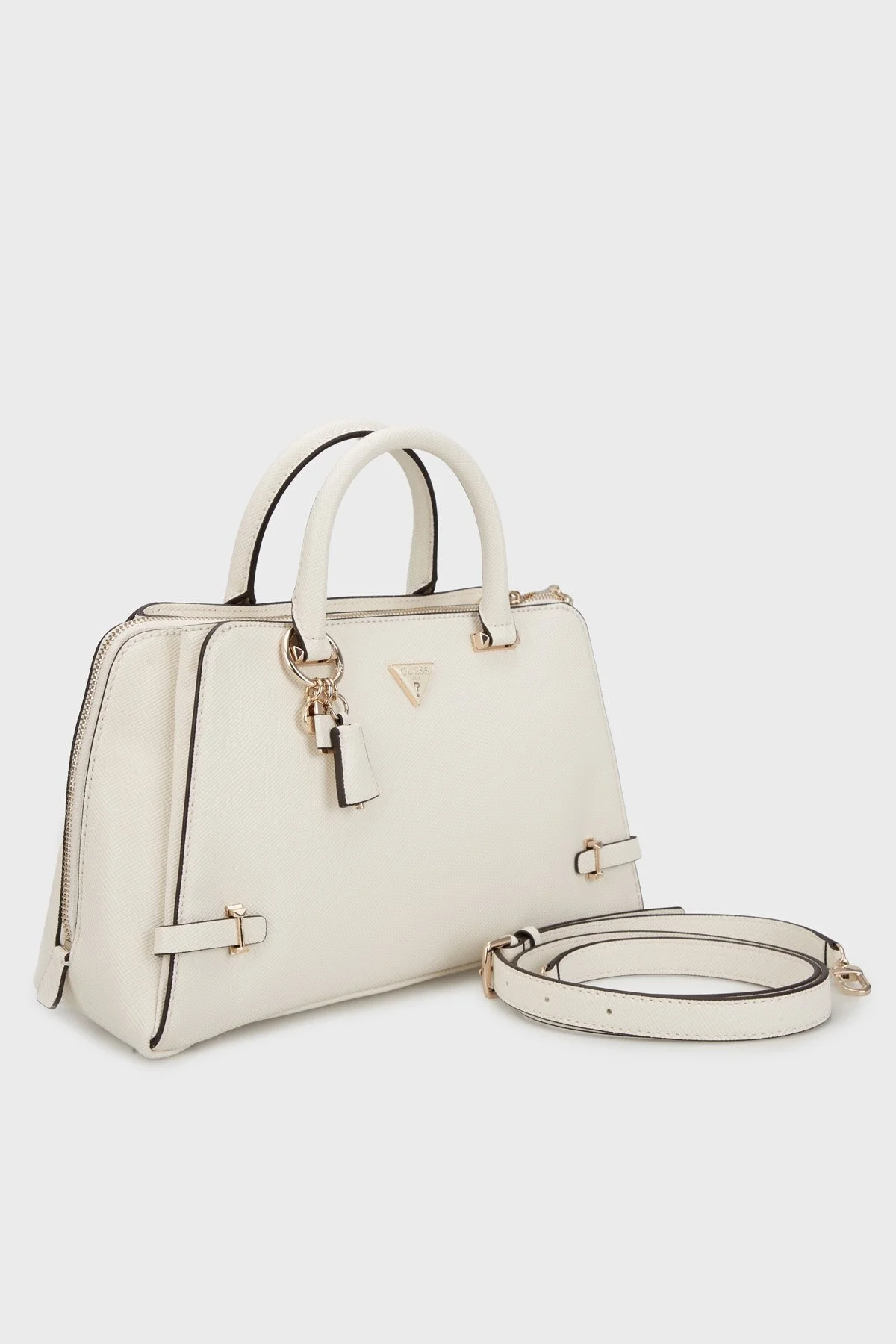 Guess Rosalba Logolu Çıkarılabilir Askılı HWZG9657060 Bayan Çanta HWZG96 57060 OFF BEYAZ - 4