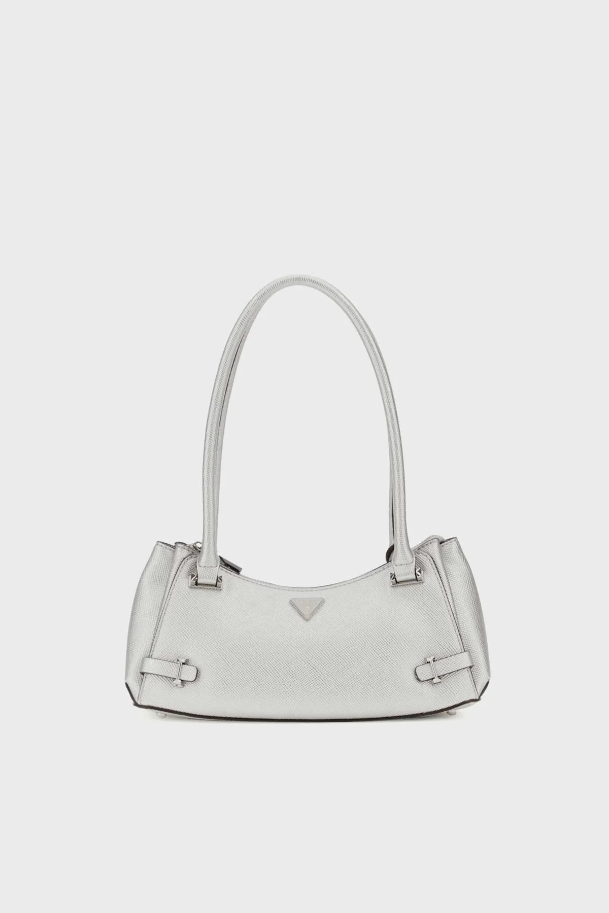 Guess Rosalba Logolu Sabit Çift Tutma Saplı HWMY9657170 Bayan Çanta HWMY96 57170 SIL GÜMÜŞ - 1