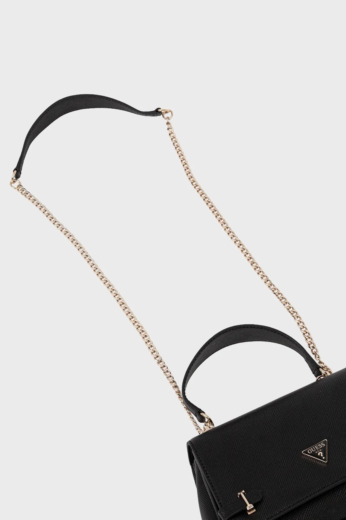 Guess Rosalba Logolu Zincir Askılı HWZG9657210 Bayan Çanta HWZG96 57210 BLA SİYAH - 5