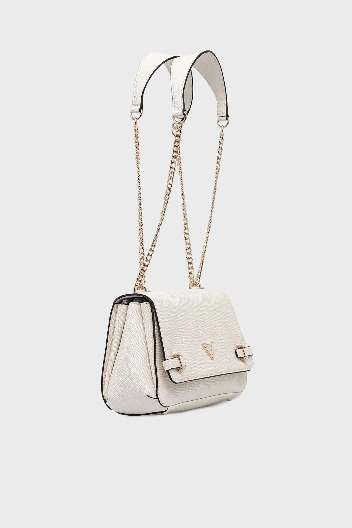 Guess Rosalba Logolu Zincir Askılı HWZG9657210 Bayan Çanta HWZG96 57210 OFF EKRU - 2