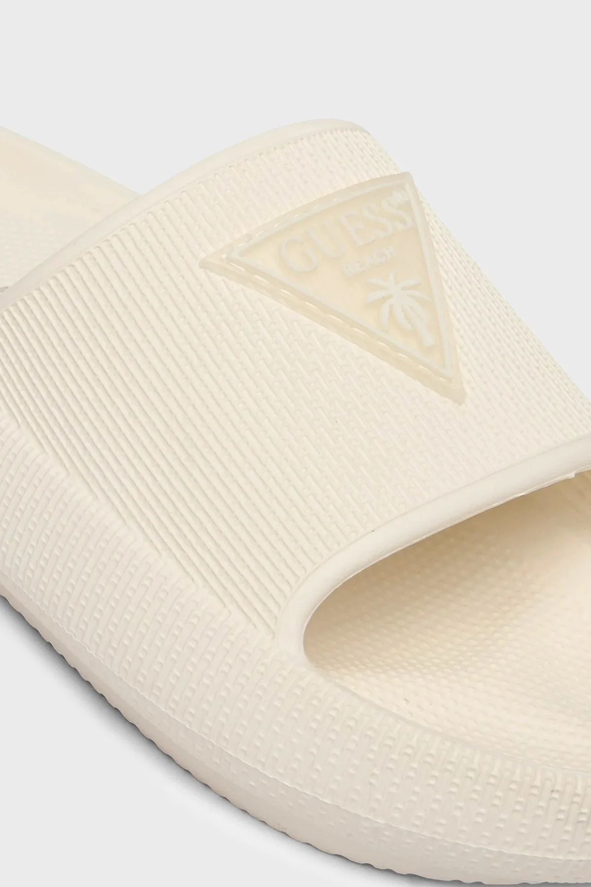 Guess Rubber Logolu E6GZ19WG5X0 Bayan Terlik E6GZ19 WG5X0 MLK KREM - 5