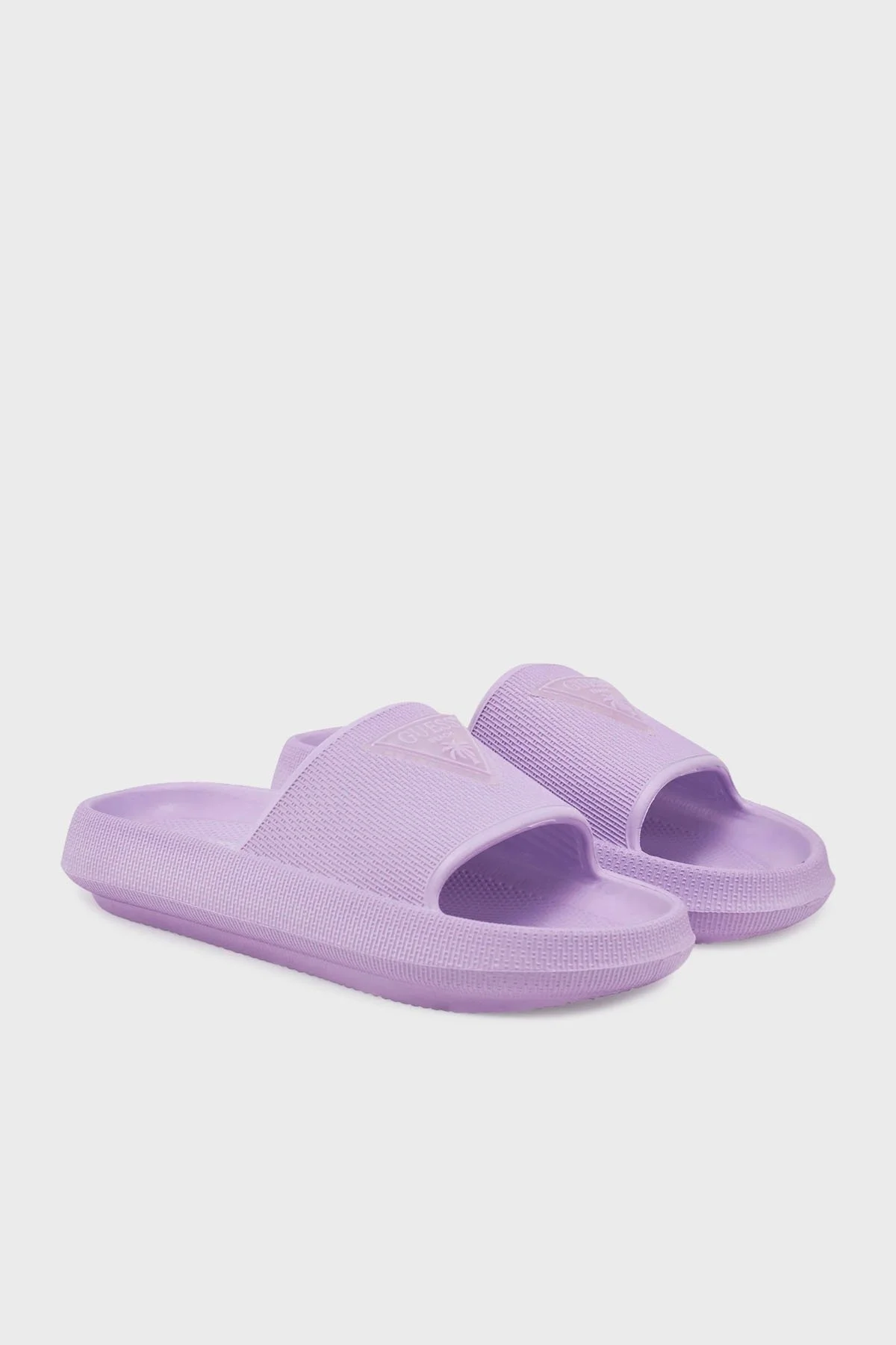 Guess Rubber Logolu Plaj E4GZ27WG5X0 Bayan Terlik E4GZ27 WG5X0 A405 LİLA - 2
