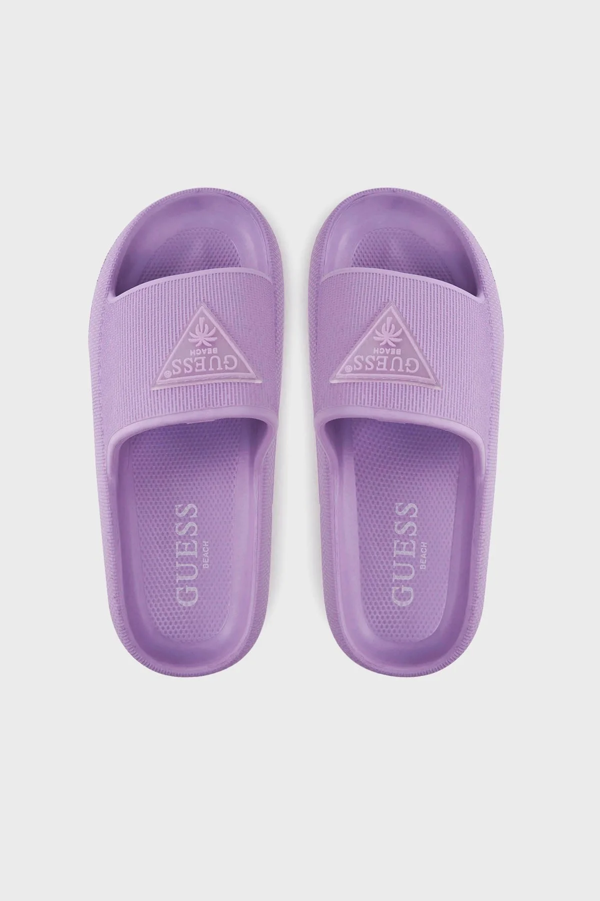 Guess Rubber Logolu Plaj E4GZ27WG5X0 Bayan Terlik E4GZ27 WG5X0 A405 LİLA - 4