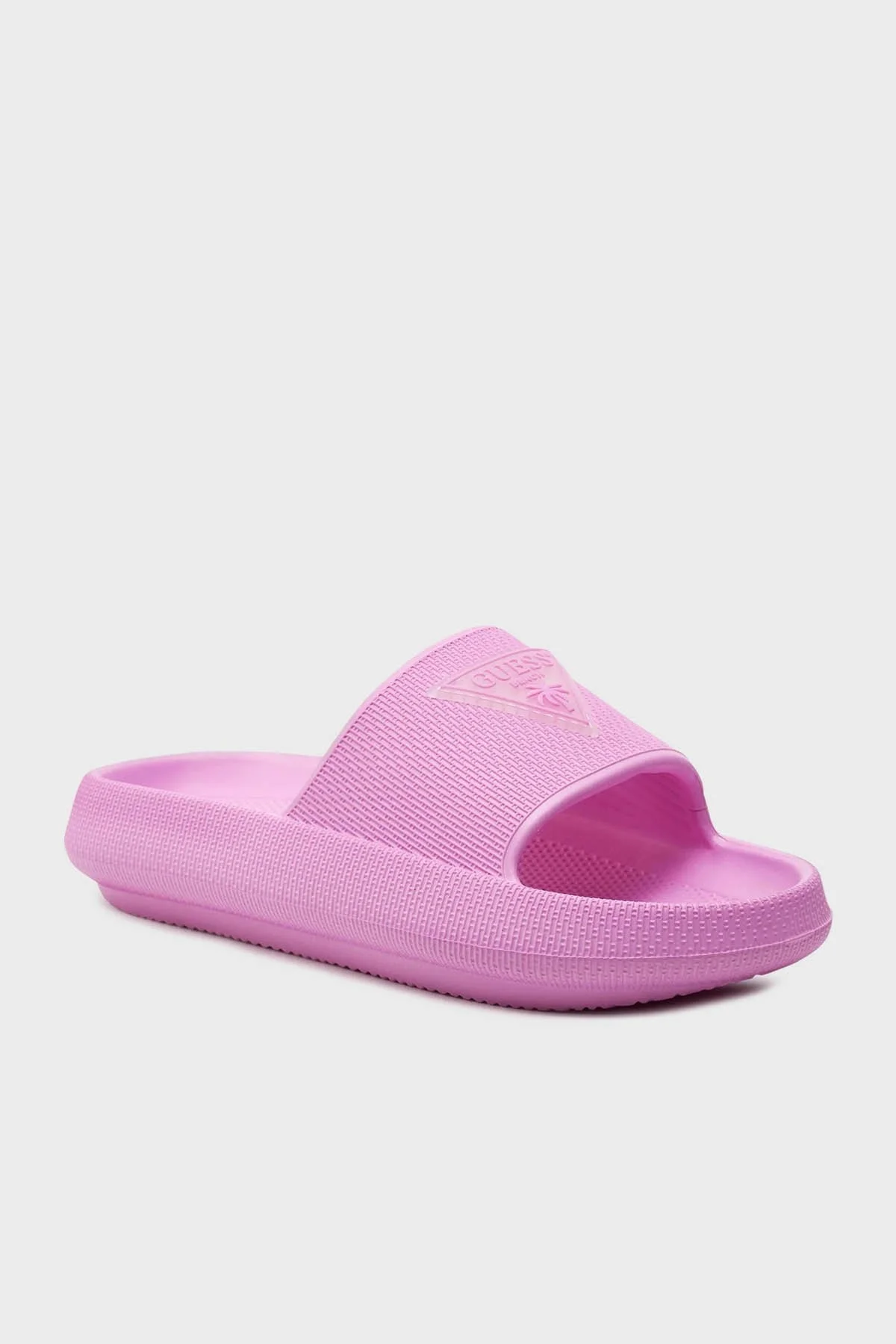 Guess Rubber Logolu Plaj E4GZ27WG5X0 Bayan Terlik E4GZ27 WG5X0 A41G PEMBE - 2