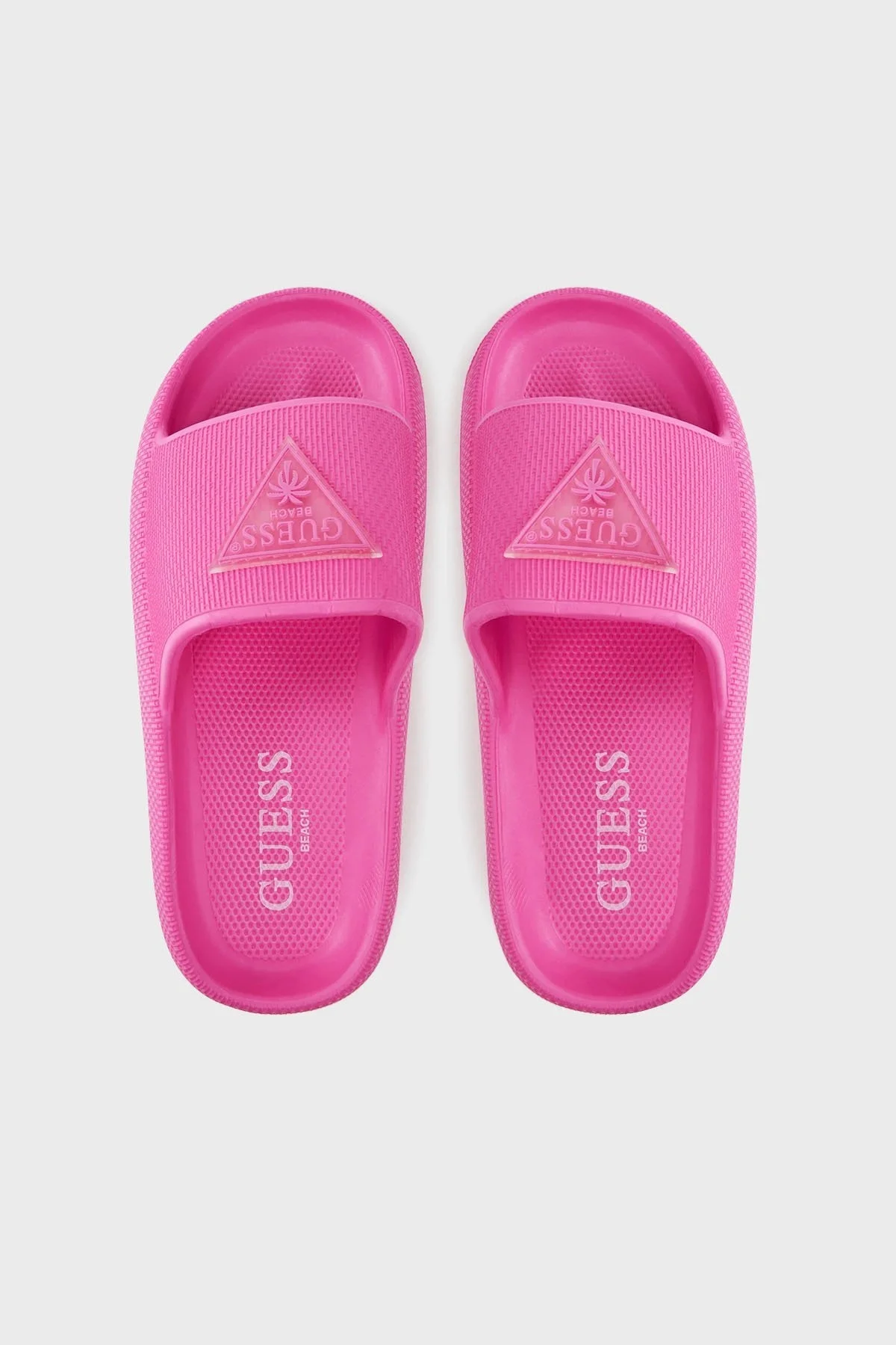 Guess Rubber Logolu Plaj E4GZ27WG5X0 Bayan Terlik E4GZ27 WG5X0 F45D PEMBE - 11
