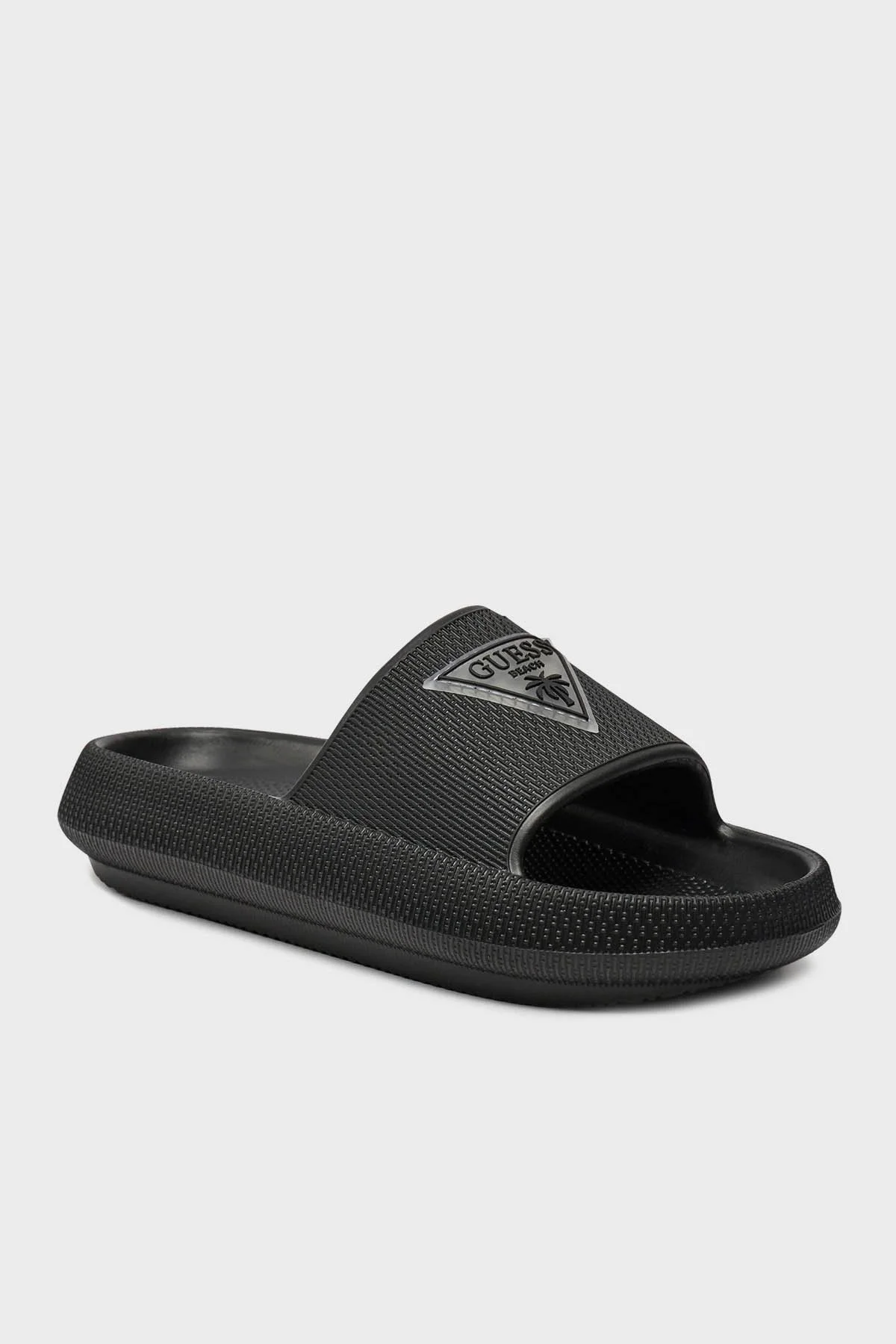 Guess Rubber Logolu Plaj E4GZ27WG5X0 Bayan Terlik E4GZ27 WG5X0 JBLK SİYAH - 2