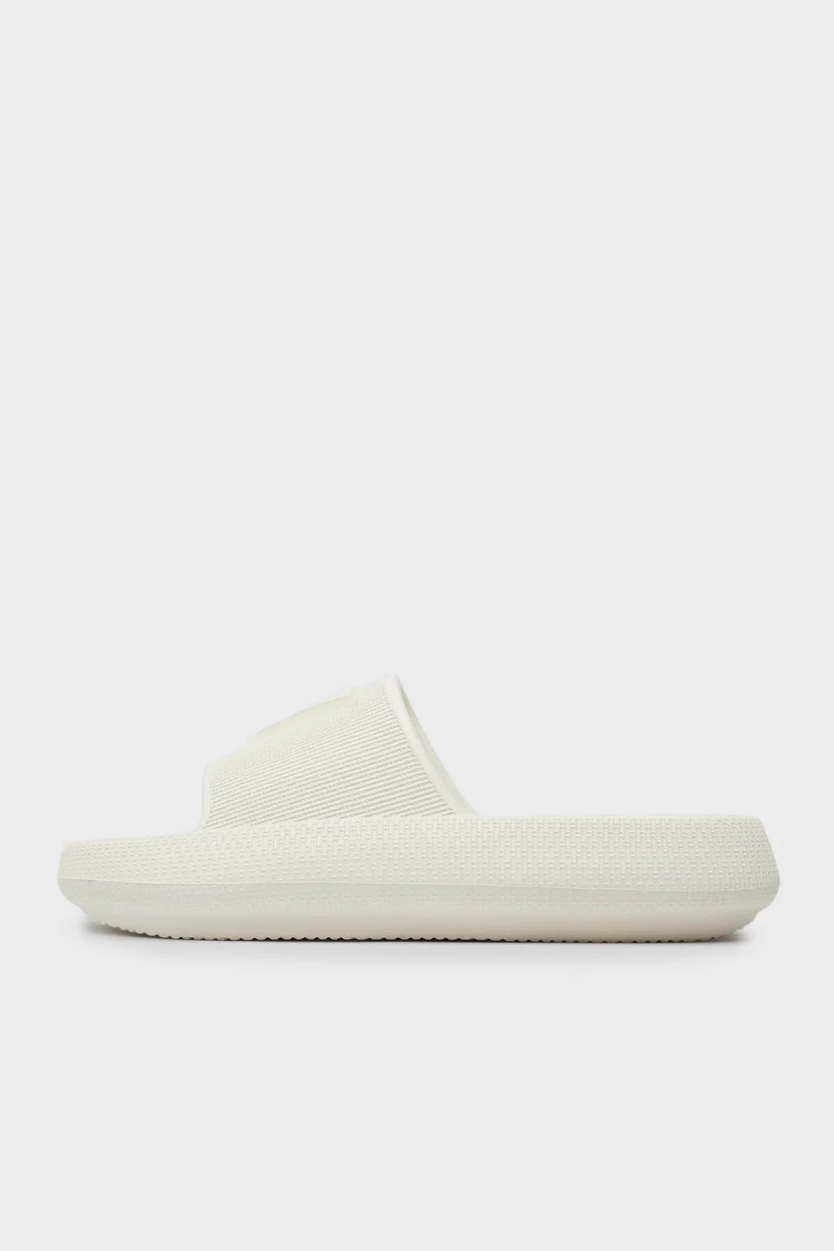 Guess Rubber Logolu Plaj E4GZ27WG5X0 Bayan Terlik E4GZ27 WG5X0 MLK EKRU - 9