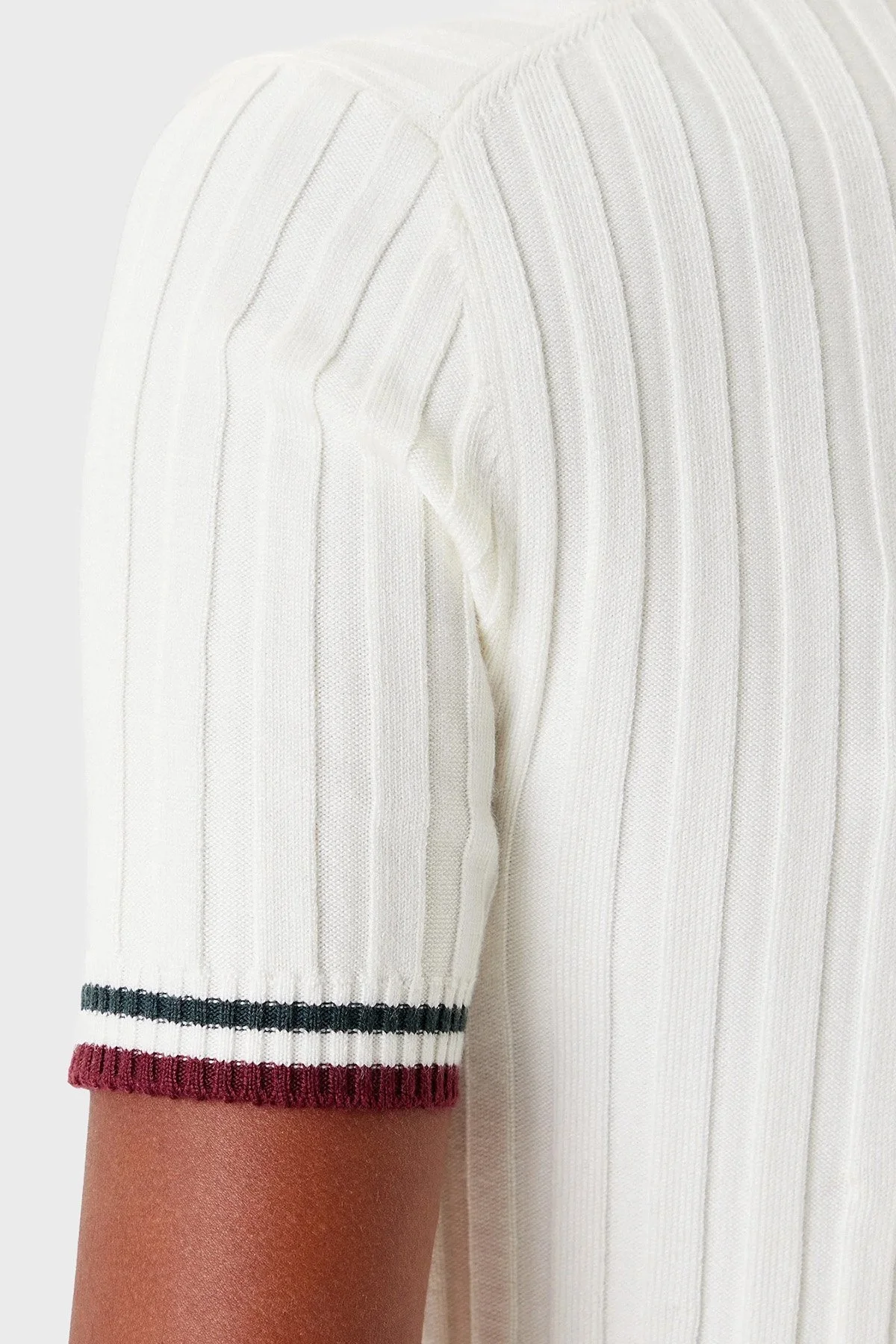 Guess Sabina Logolu Yünlü Slim Fit Düğmeli Polo Yaka Kısa Kollu Kazak V5BP04Z1152 Bayan Polo Yaka Kazak V5BP04 Z1152 G054 EKRU - 5