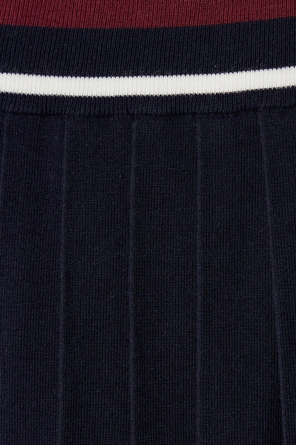 Guess Sabina Pileli Yün Karışımlı Kışlık Mini Boy Triko V5BD02Z1152 Bayan Etek V5BD02 Z1152 A74A LACİVERT - 5