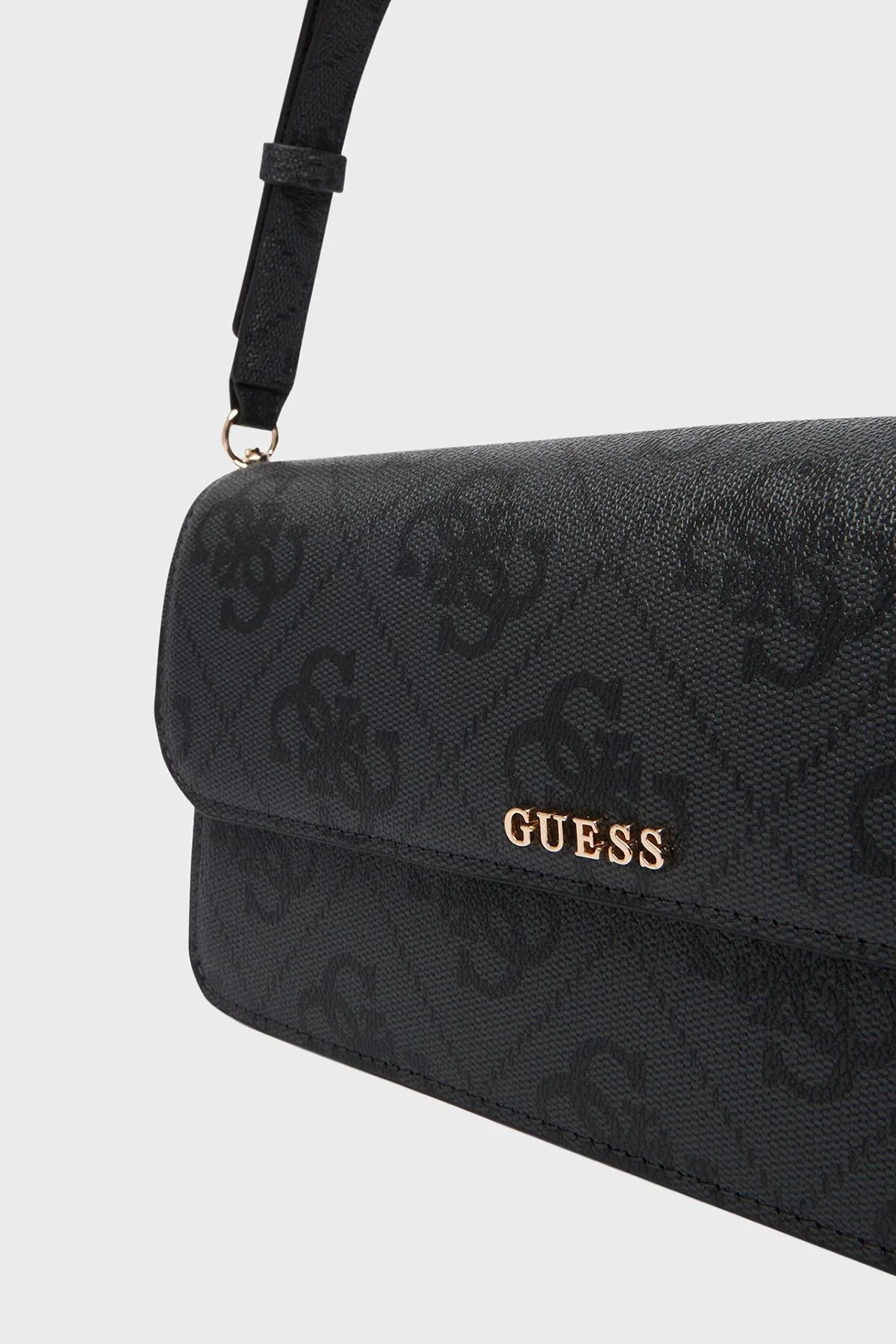 Guess Sadie Logolu Ayarlanabilir HWOS8118190 Bayan Çanta HWOS81 18190 CLO ANTRASİT - 4