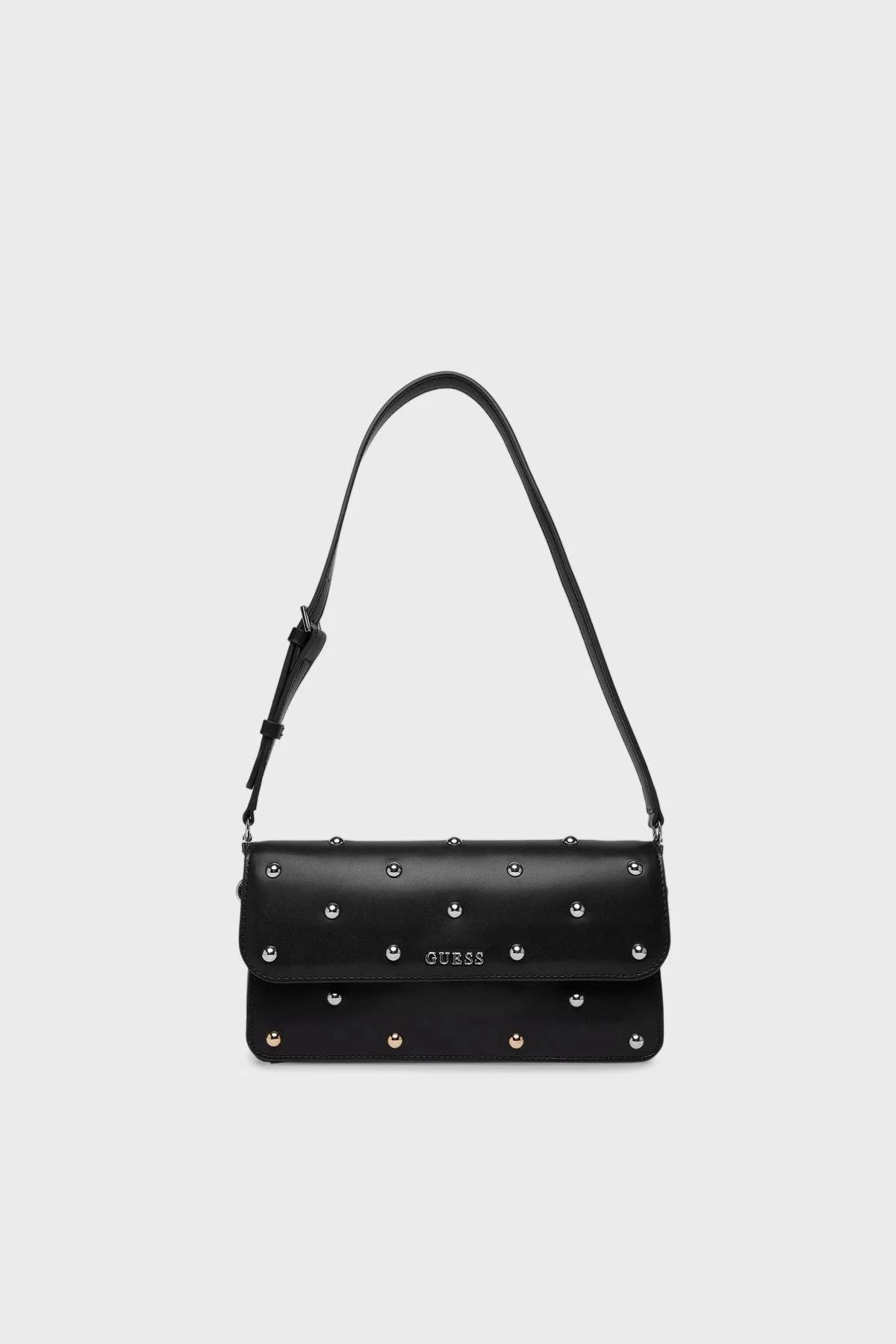 Guess Sadie Zımba Detaylı Ayarlanabilir Omuz Askılı HWVG8118190 Bayan Çanta HWVG81 18190 BLA SİYAH - 1