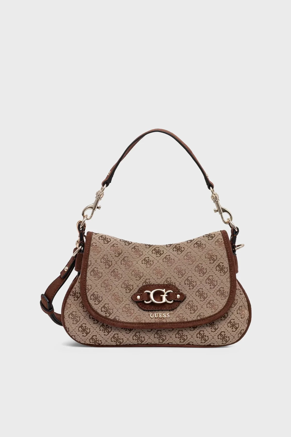 Guess Samantha Logolu Çıkarılabilir Askılı HWJG2313190 Kadın Çanta HWJG23 13190 LGW Kahve - 1