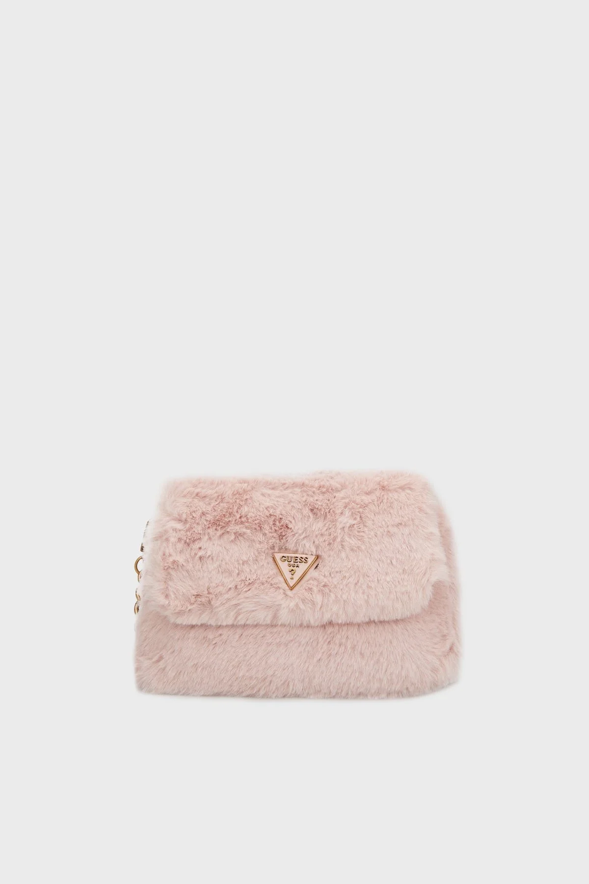 Guess Samia Logolu Yumuşak Tüylü Çıkarılabilir Askılı HWWB9355200 Bayan Çanta HWWB93 55200 LTR PEMBE - 2