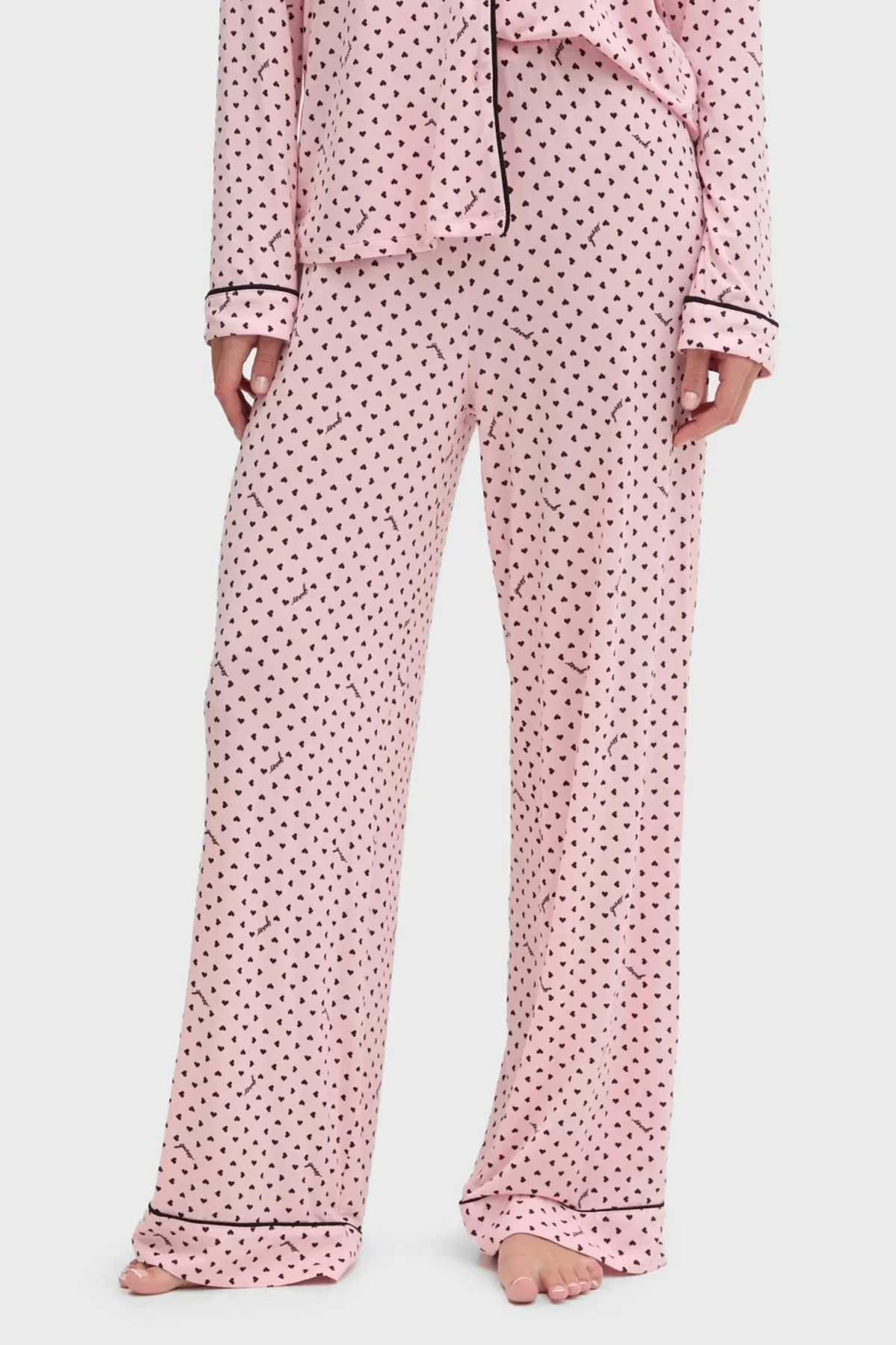 Guess Sasha Kalpli Regular Fit Yüksek Bel Bol Paça Modal O5RX08KCIN2 Bayan Pijama Takımı O5RX08 KCIN2 P6EG PUDRA - 9