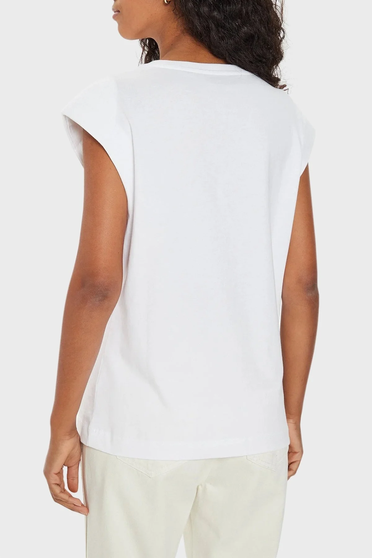 Guess Sc Cn Crystal Pamuklu Regular Fit W4YI16I3Z14 Bayan T Shirt W4YI16 I3Z14 G011 BEYAZ - 7