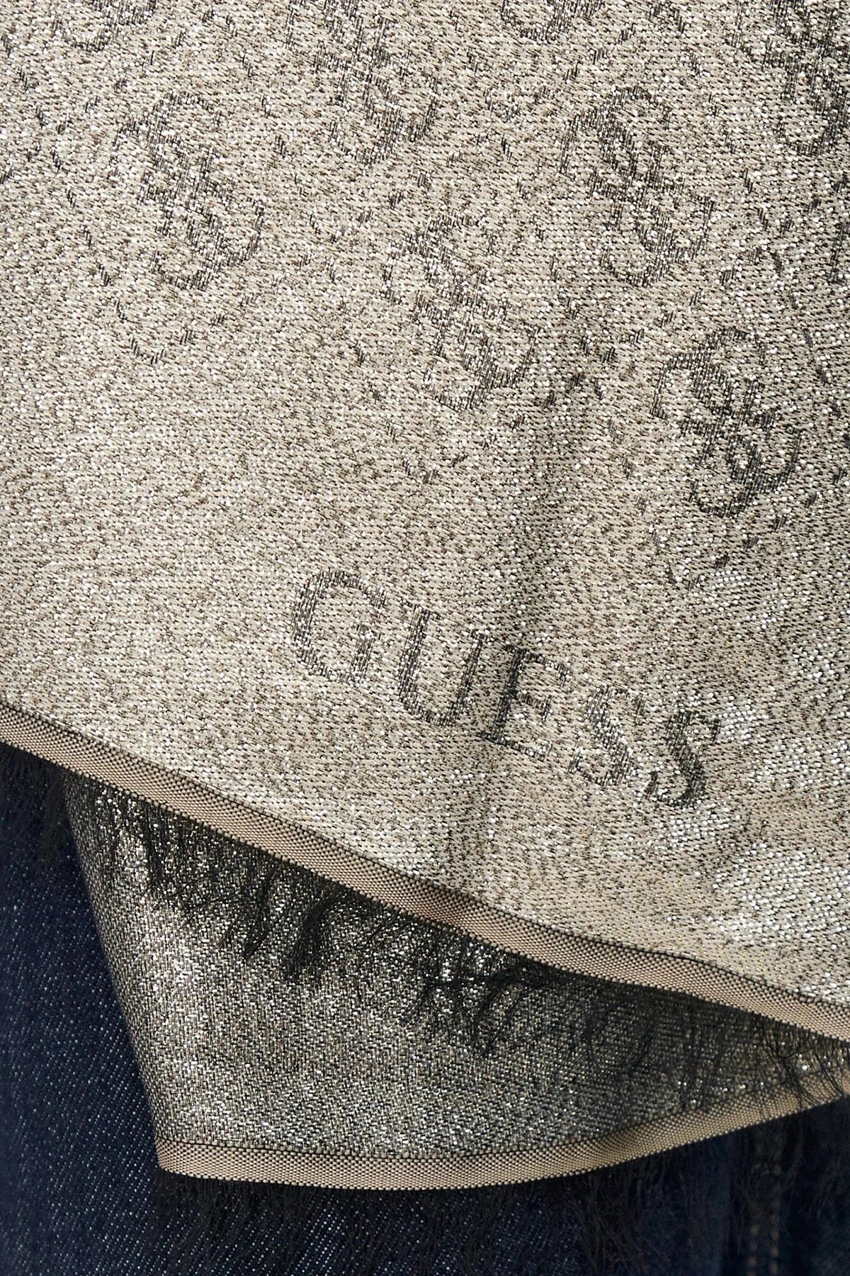 Guess Scarf Desenli Modal Karışımlı Parlak Görünümlü 80 x 180 cm AW5192MOD03 Bayan Şal AW5192 MOD03 BEI BEJ - 3