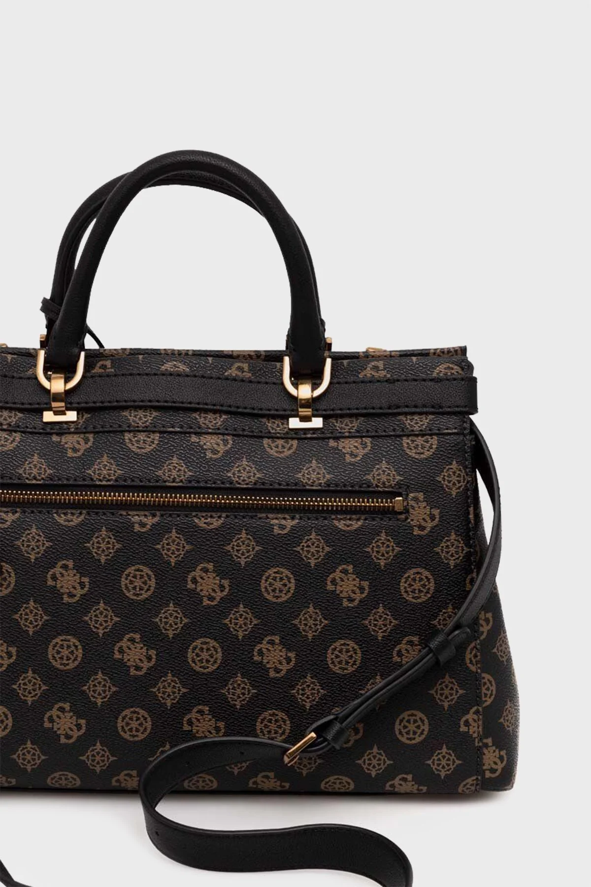 Guess Sestri Logolu Ayarlanabilir ve Çıkarılabilir Omuz Askılı Bayan Çanta HWPZ9001060 MLO KAHVE - 4