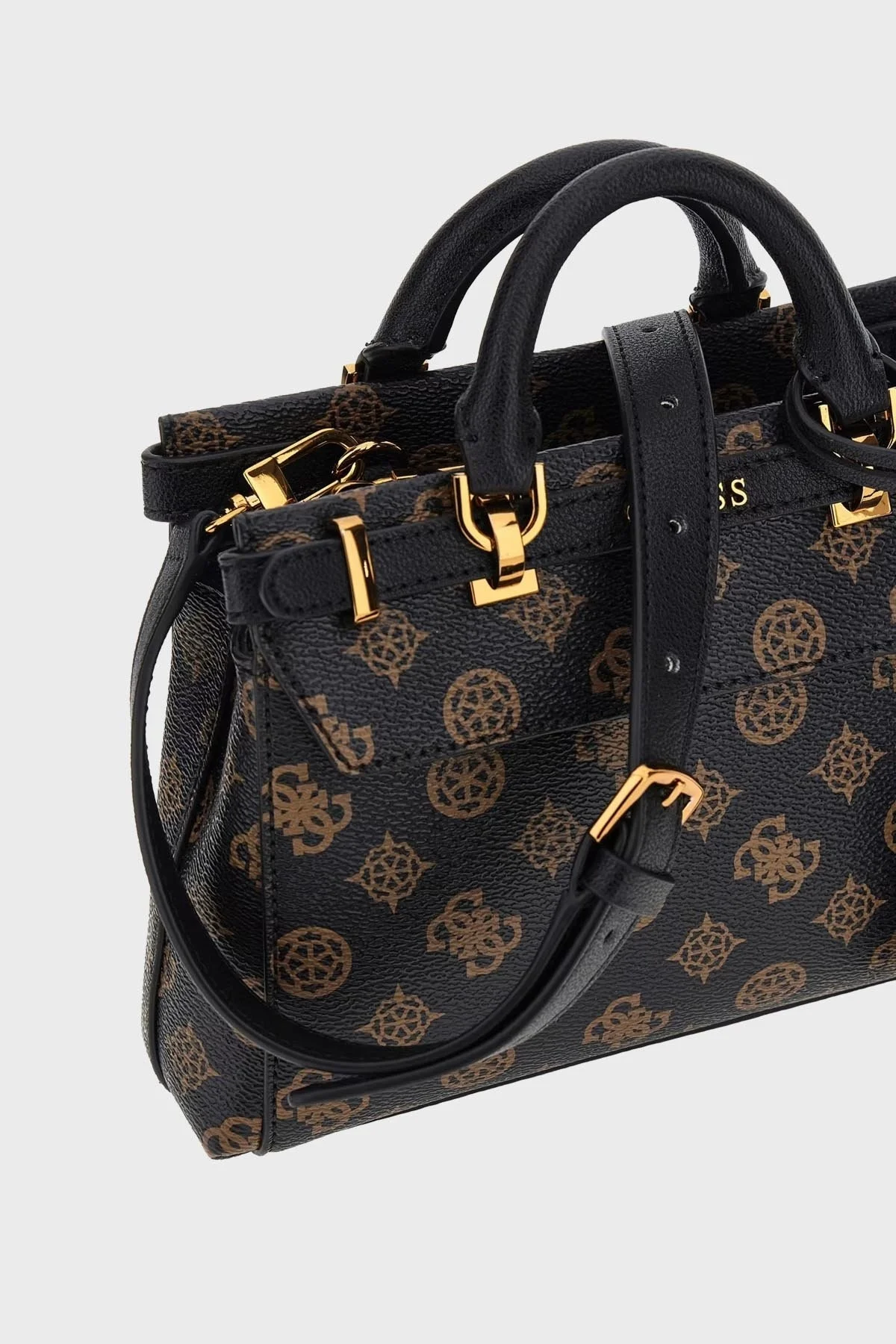 Guess Sestri Logolu Ayarlanabilir ve Çıkarılabilir Omuz Askılı Bayan Çanta HWPZ9001760 MLO KAHVE - 4