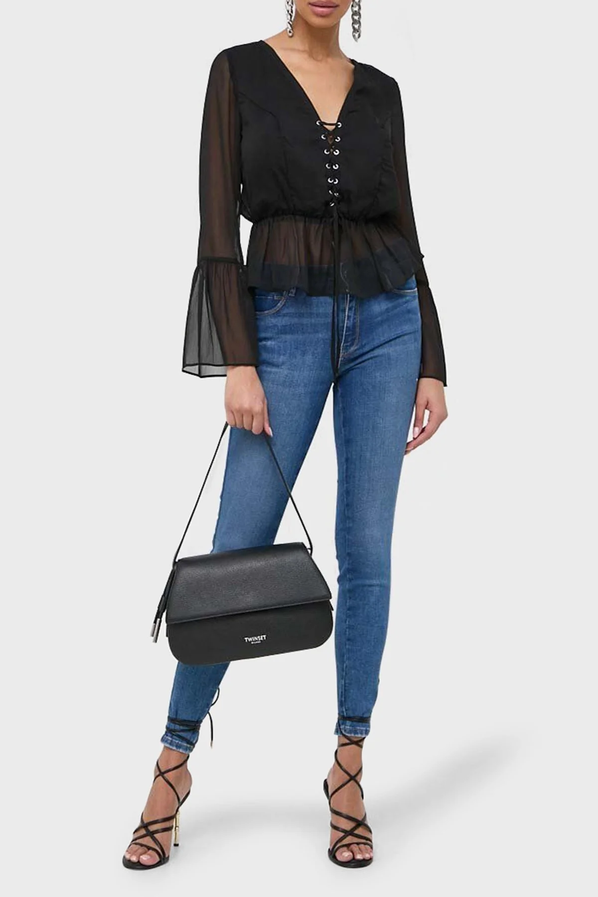 Guess Sexy Streç Pamuklu Normal Bel Skinny Fit Jeans W4RAJ3 D59F2 Bayan Kot Pantolon W4RAJ3D59F2 TAW1 MAVİ - 2
