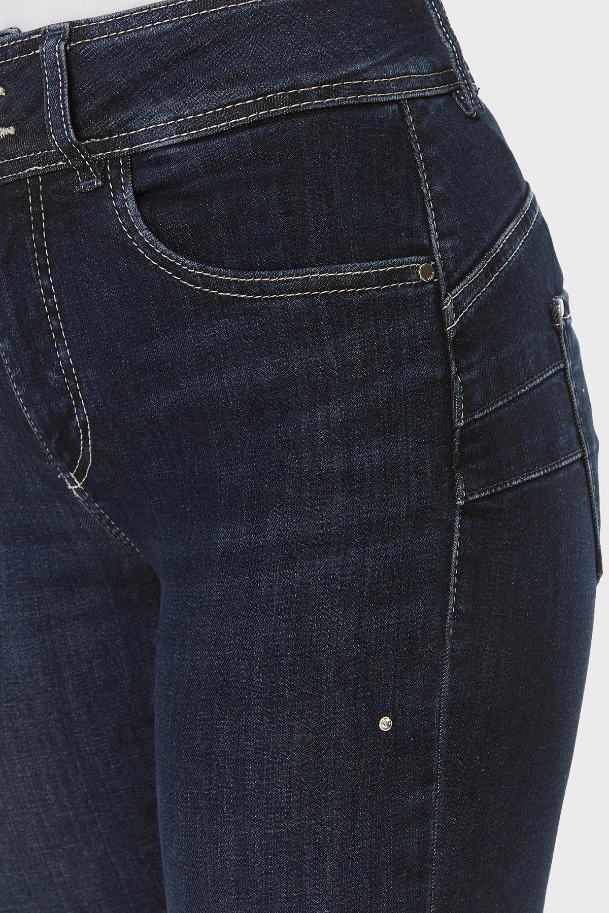 Guess Shape Streç Pamuklu Skinny Fit Jeans W4RA34 D59F1 Bayan Kot Pantolon W4RA34D59F1 TWND LACİVERT - 4