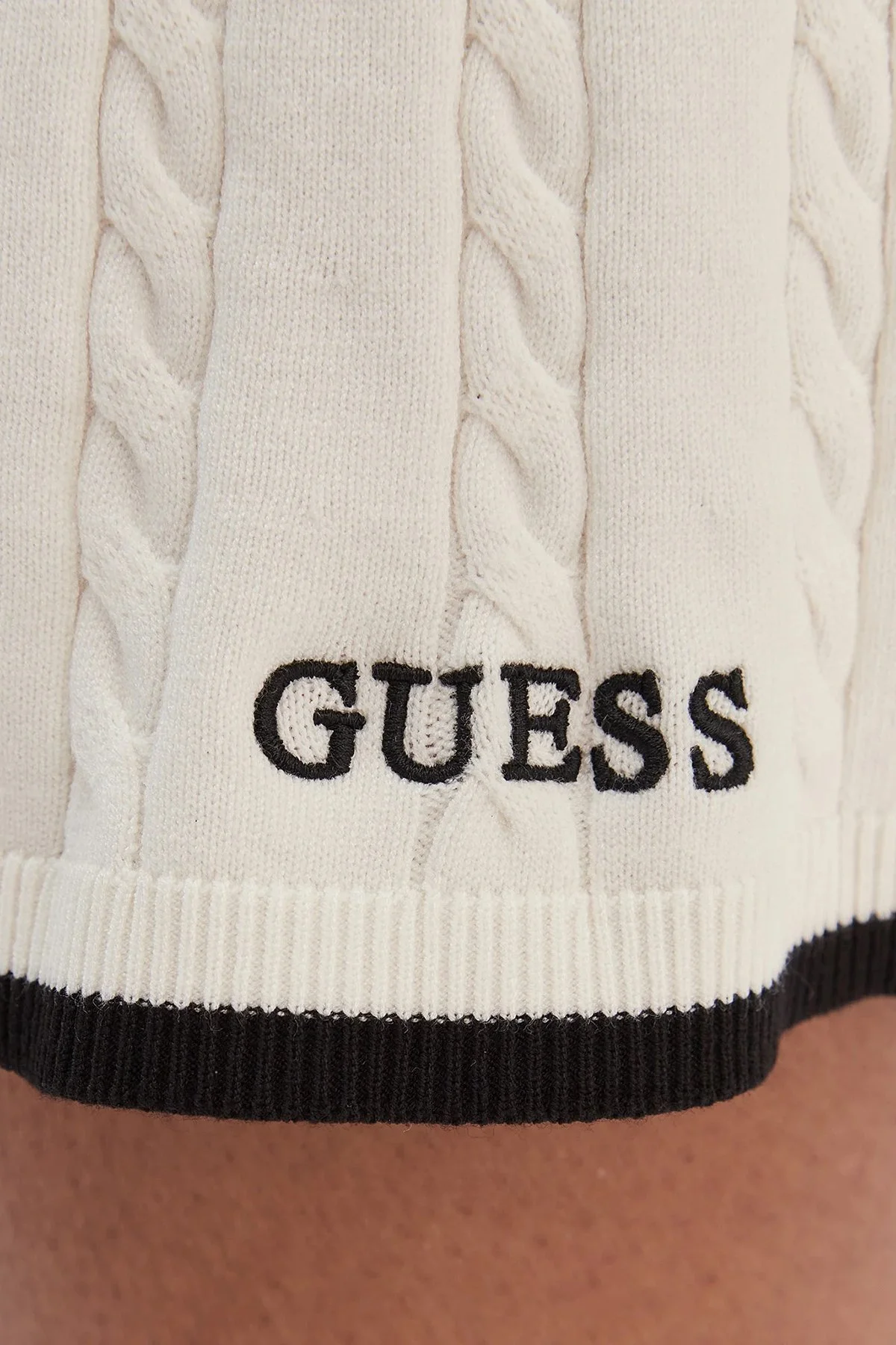 Guess Shari Regular Fit Örgü Detaylı Triko Pileli V6RD07Z4652 Bayan Etek V6RD07 Z4652 G1O6 BEYAZ - 3