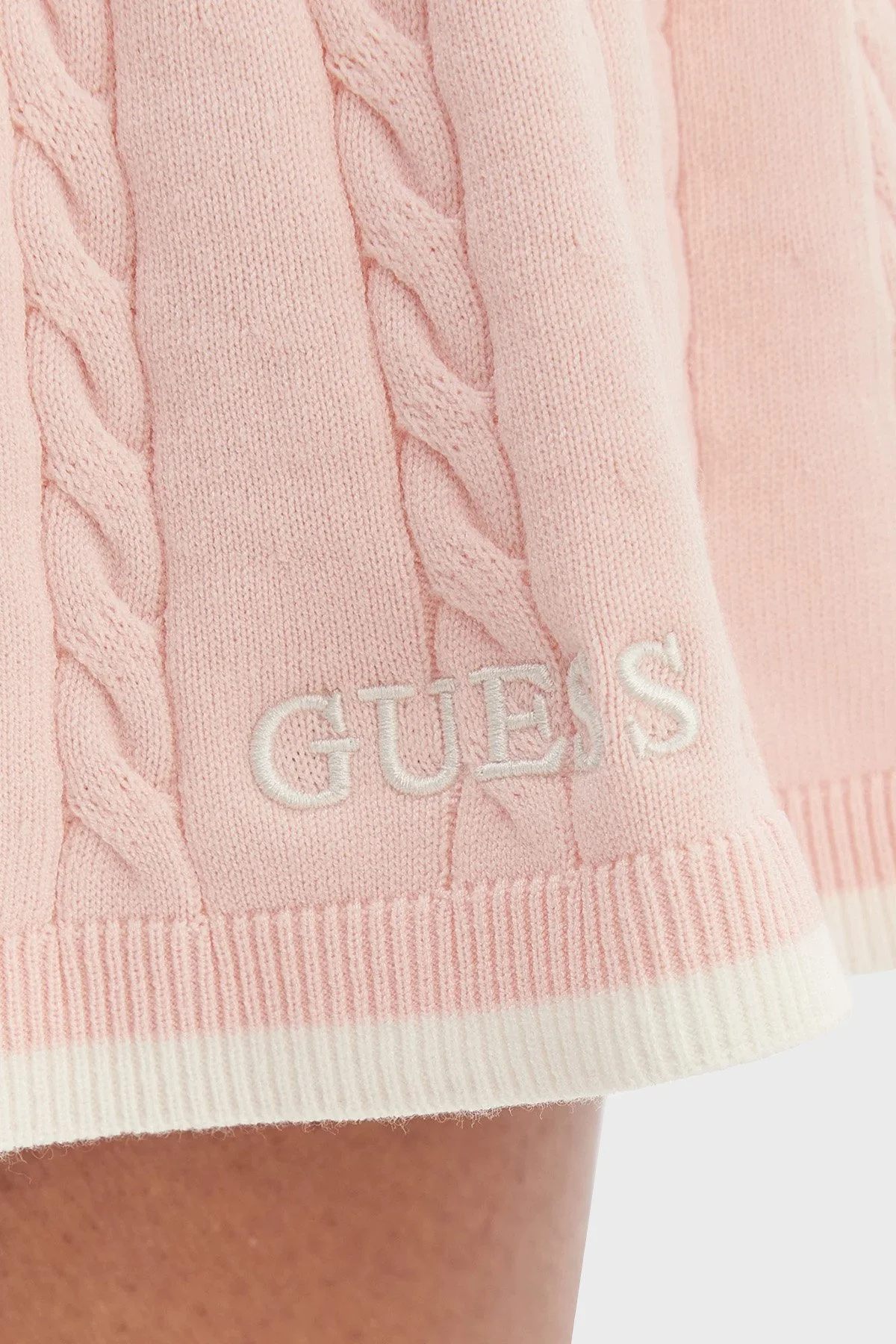 Guess Shari Regular Fit Örgü Detaylı Triko Pileli V6RD07Z4652 Bayan Etek V6RD07 Z4652 G66E PEMBE - 4